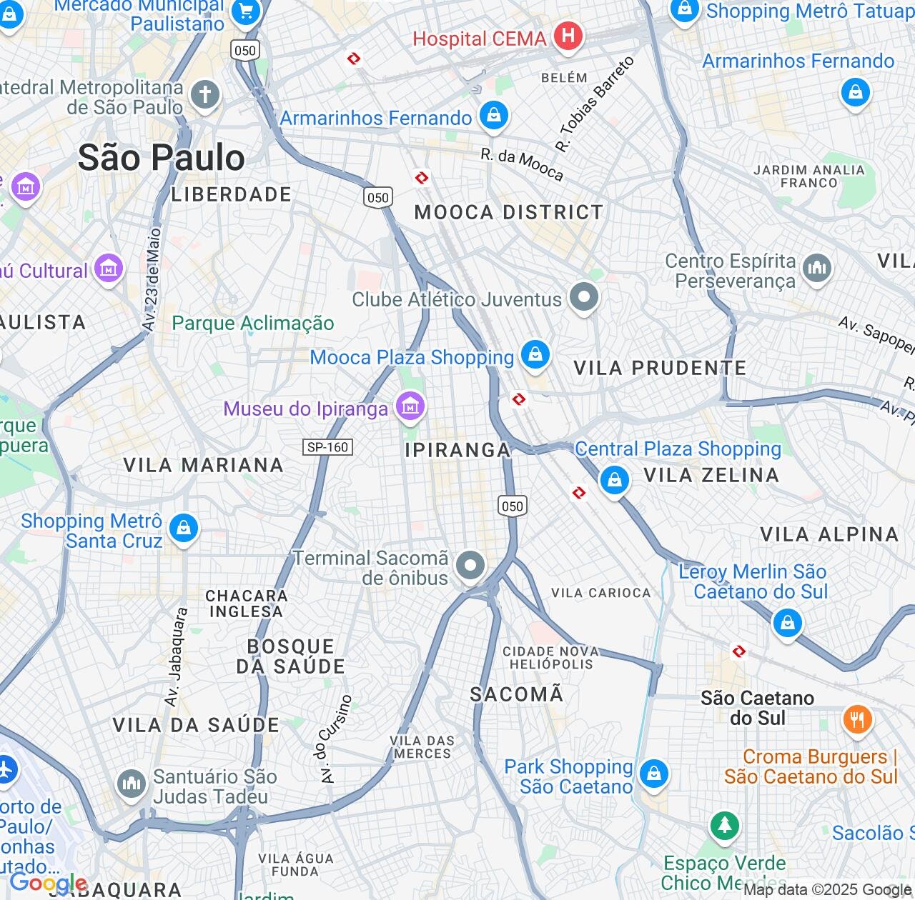 Map image for Intellectual Property Lawyers in Ipiranga and São Paulo IP firms at coordinates  ; .