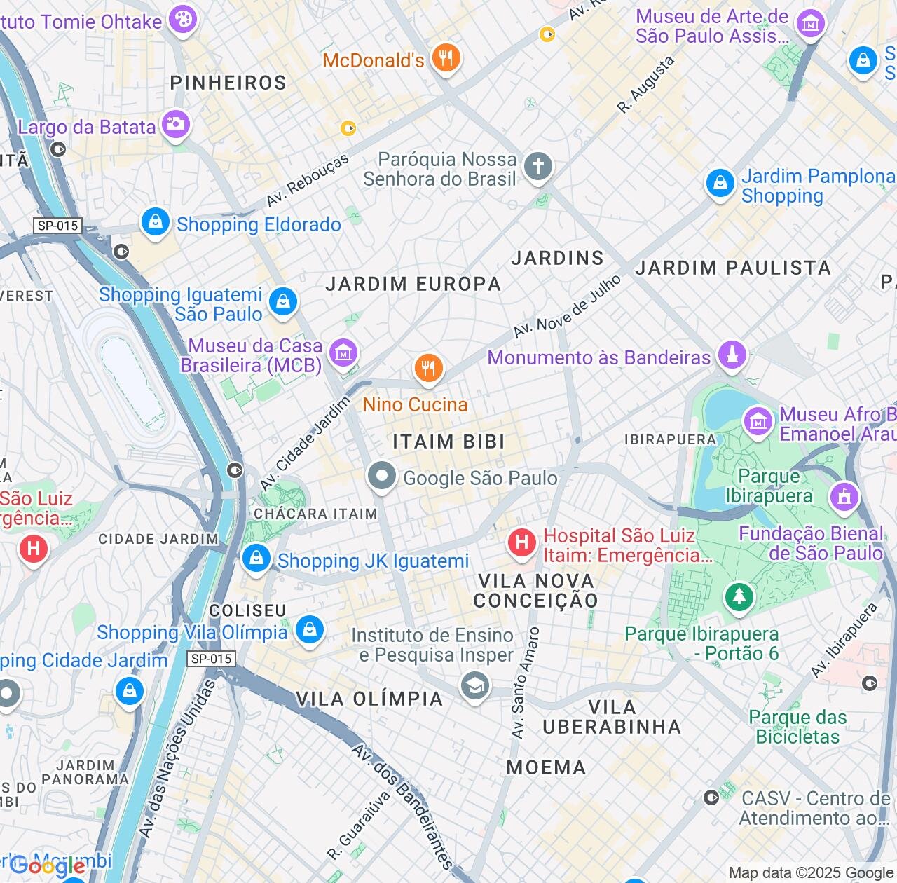 Map image for Intellectual Property Lawyers in Itaim Bibi and São Paulo IP firms at coordinates  ; .