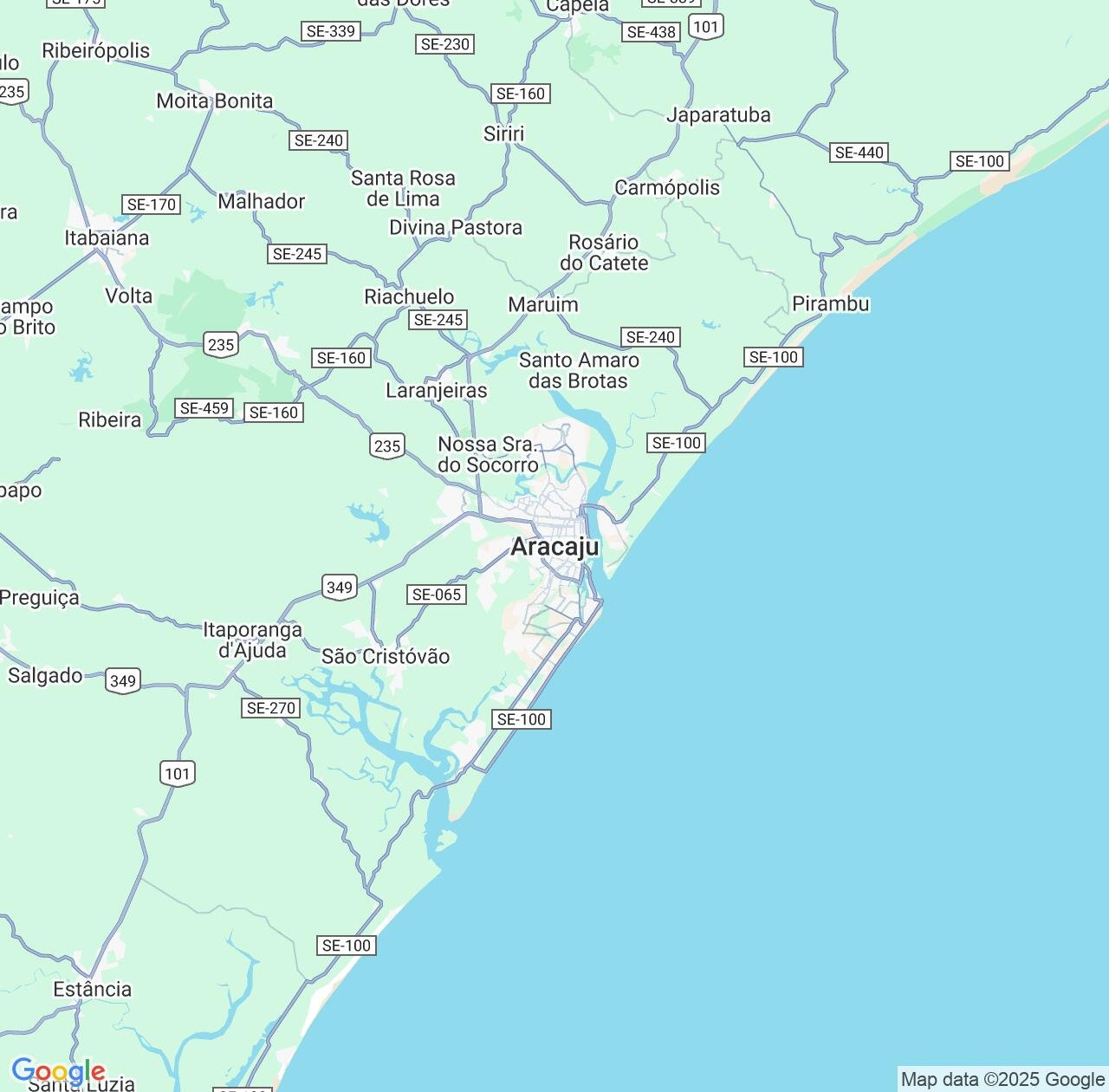Map image for Intellectual Property Lawyers in Aracaju and Sergipe IP firms at coordinates  ; .