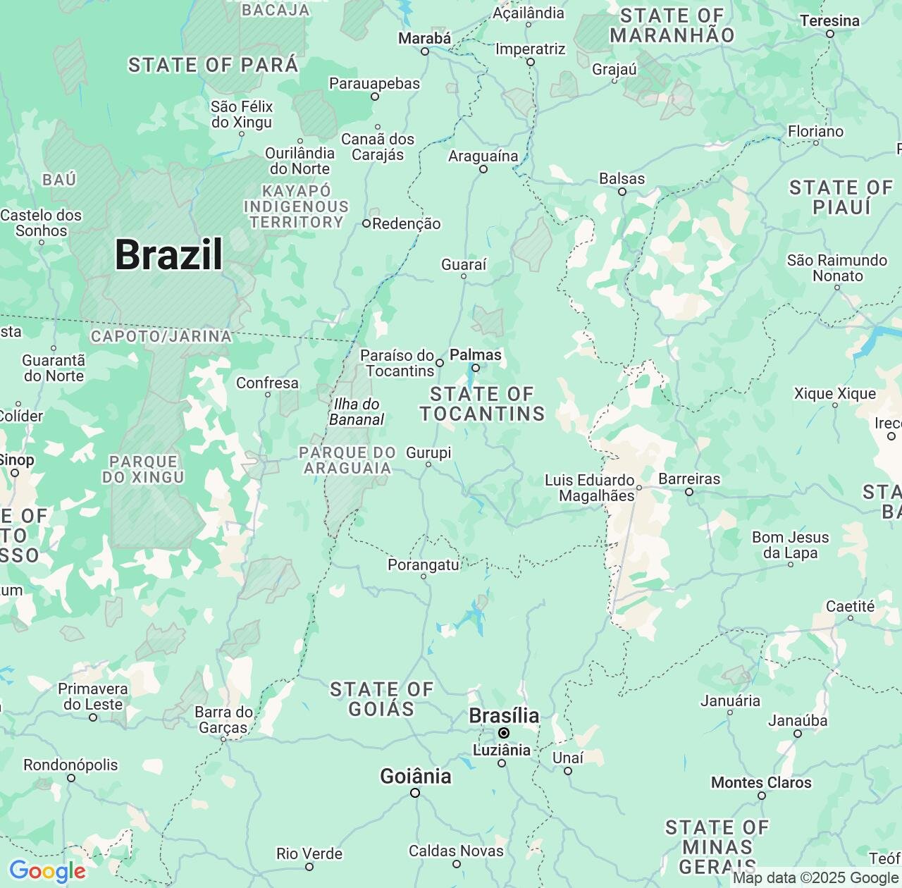Map image for Intellectual Property Lawyers in Tocantins and Brazil IP firms at coordinates  ; .