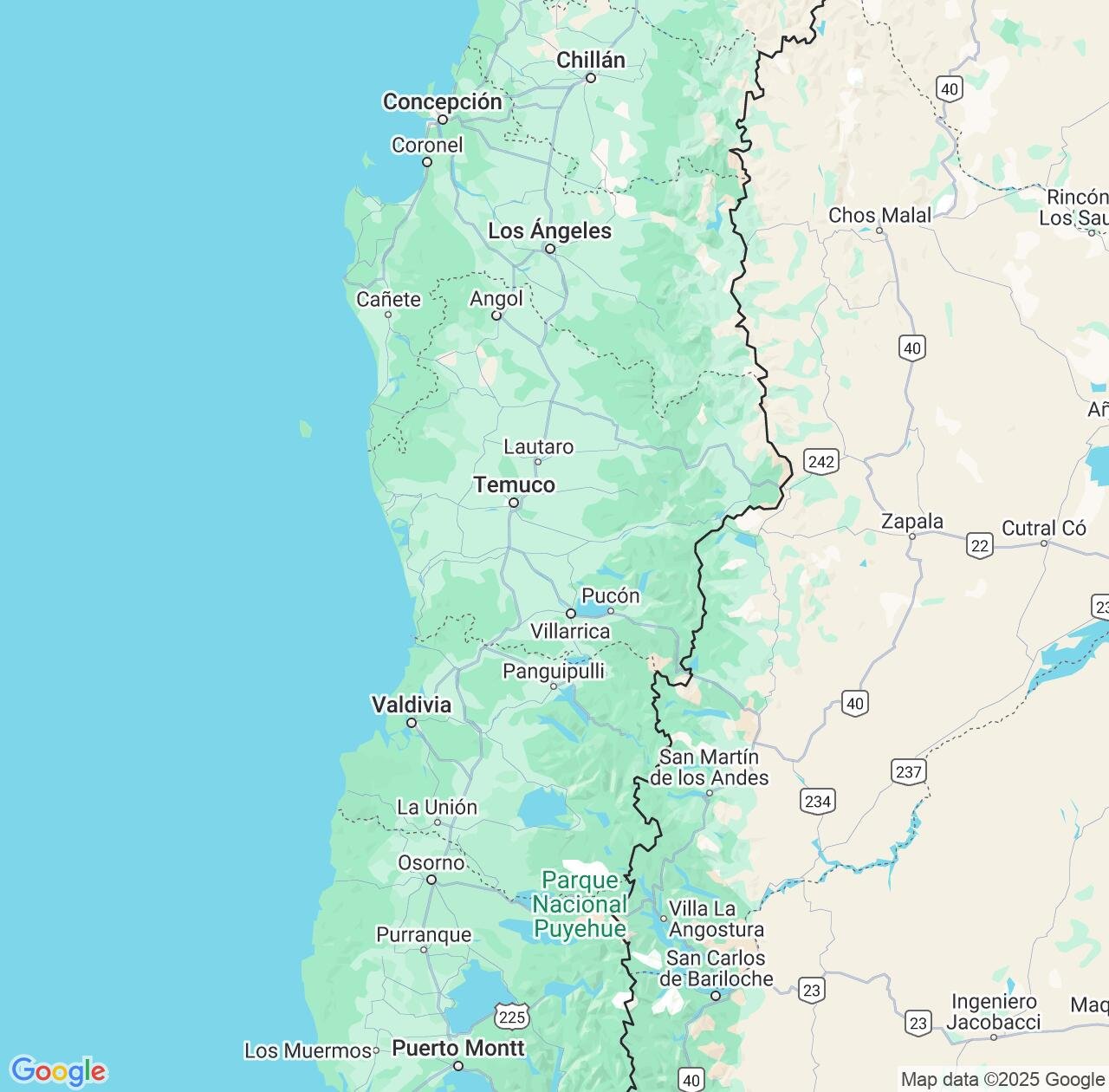 Map image for Intellectual Property Lawyers in Araucanía and Chile IP firms at coordinates  ; .