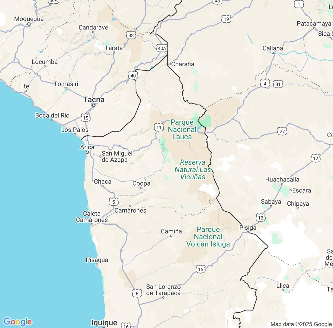 Map image for Intellectual Property Lawyers in Arica y Parinacota Region and Chile IP firms at coordinates  ; .