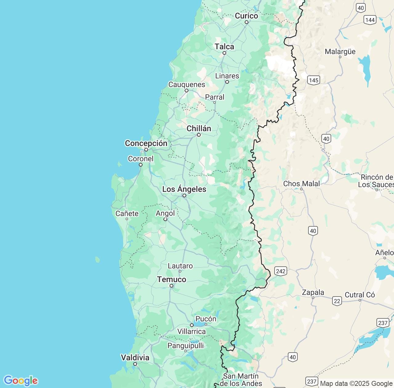 Map image for Intellectual Property Lawyers in Biobío and Chile IP firms at coordinates  ; .