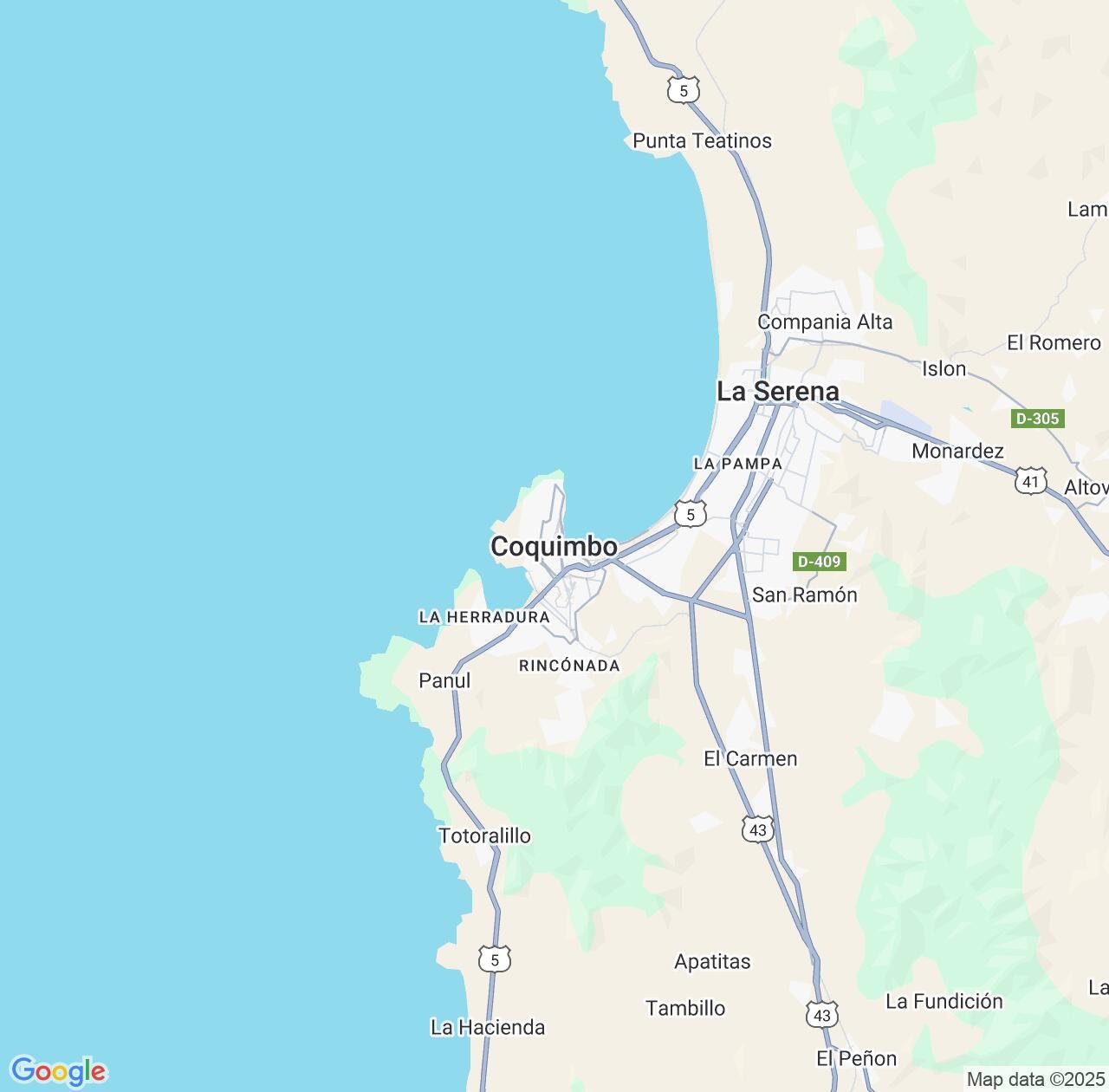 Map image for Intellectual Property Lawyers in Coquimbo and Coquimbo Region IP firms at coordinates  ; .