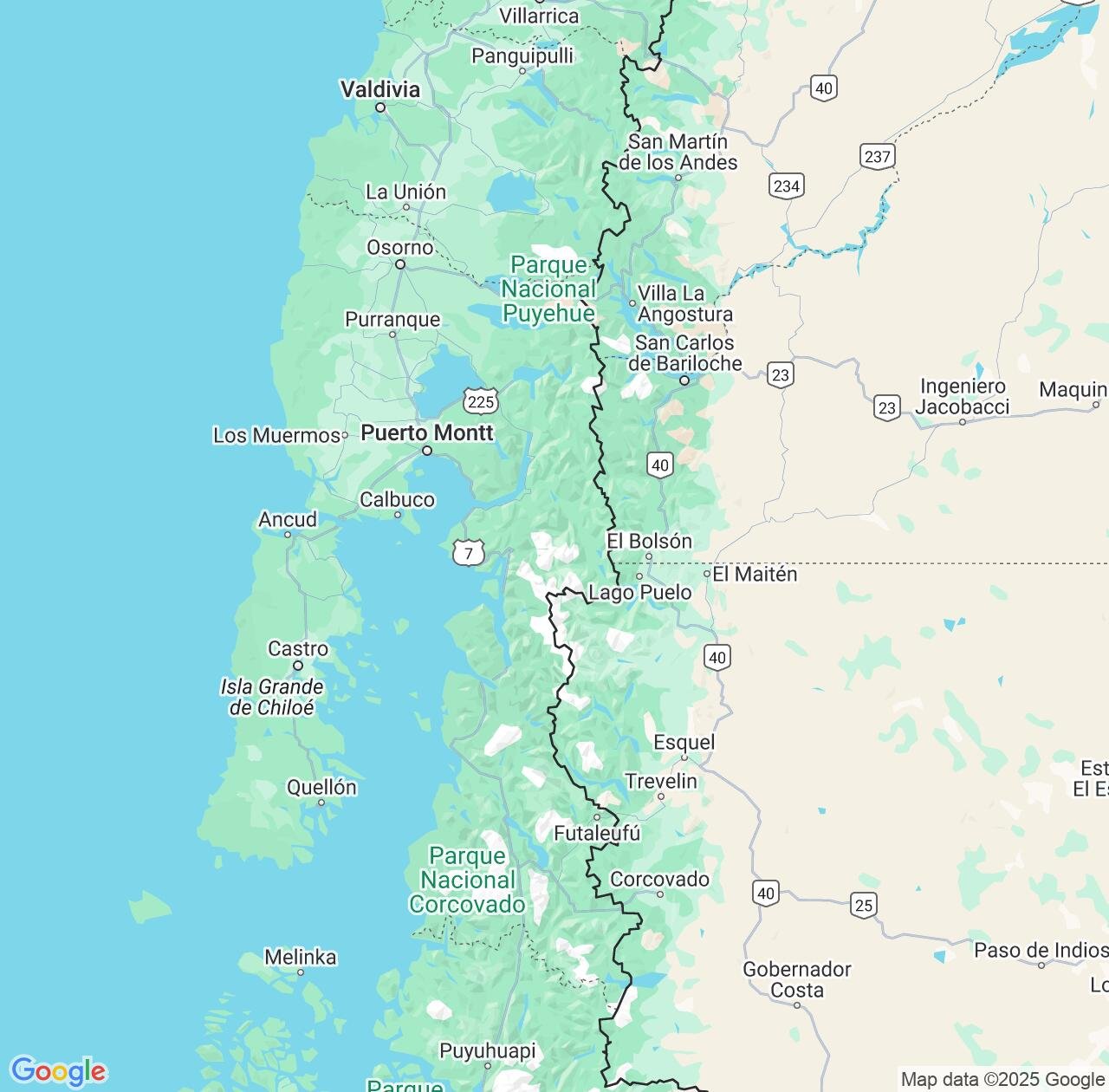 Map image for Intellectual Property Lawyers in Los Lagos Region and Chile IP firms at coordinates  ; .