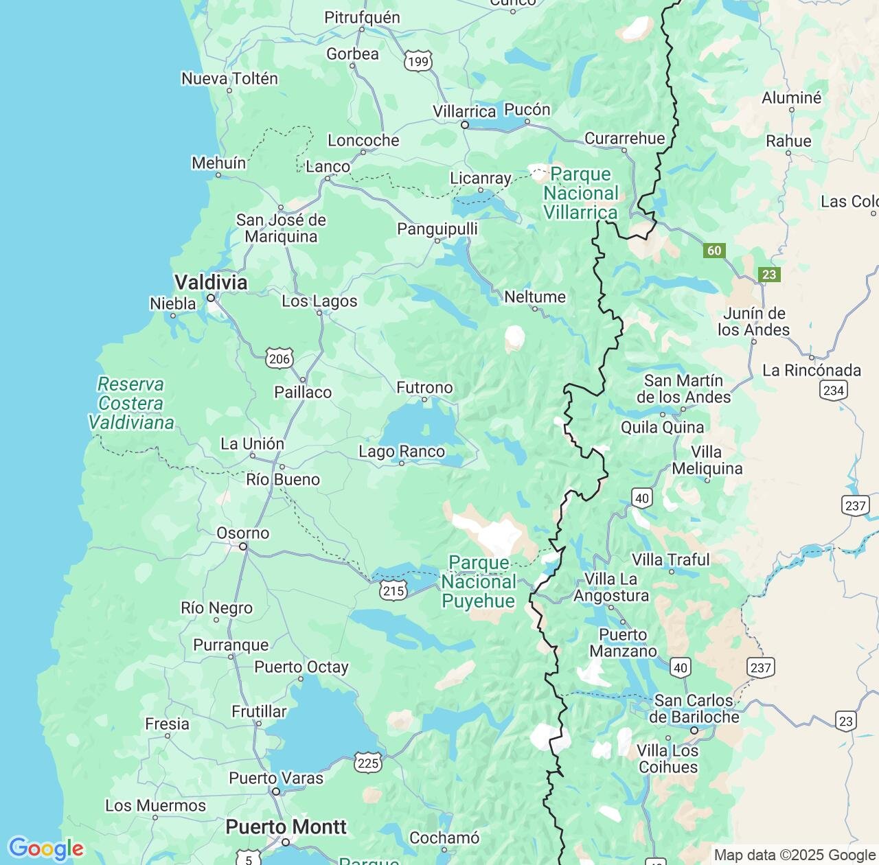 Map image for Intellectual Property Lawyers in Los Ríos Region and Chile IP firms at coordinates  ; .