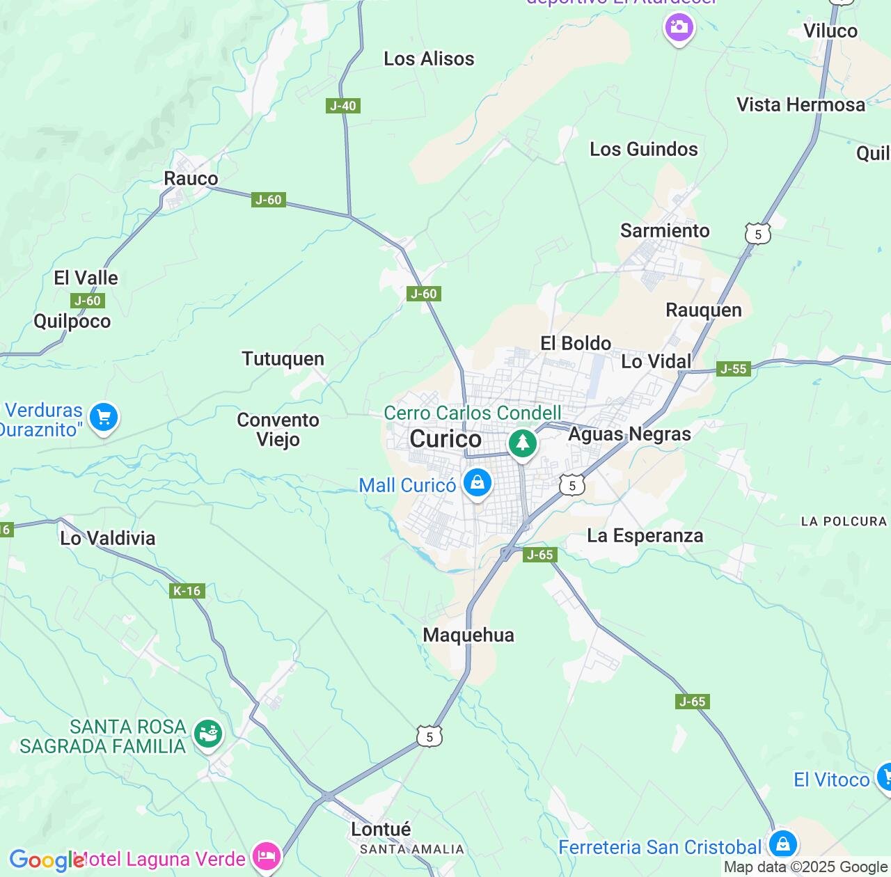 Map image for Intellectual Property Lawyers in Curico and Maule Region IP firms at coordinates  ; .