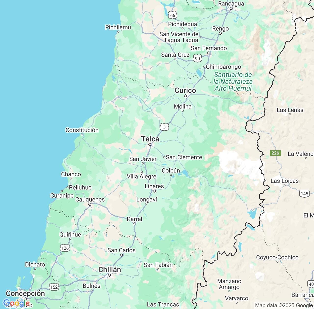 Map image for Intellectual Property Lawyers in Maule Region and Chile IP firms at coordinates  ; .