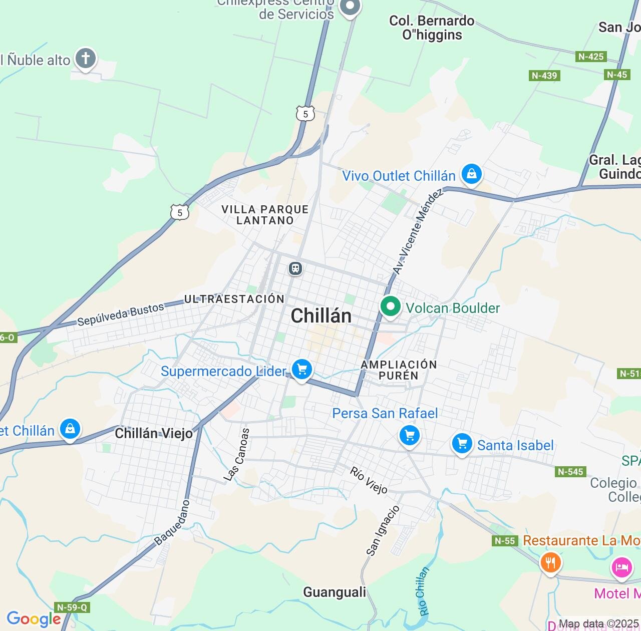 Map image for Intellectual Property Lawyers in Chillan and Ñuble IP firms at coordinates  ; .
