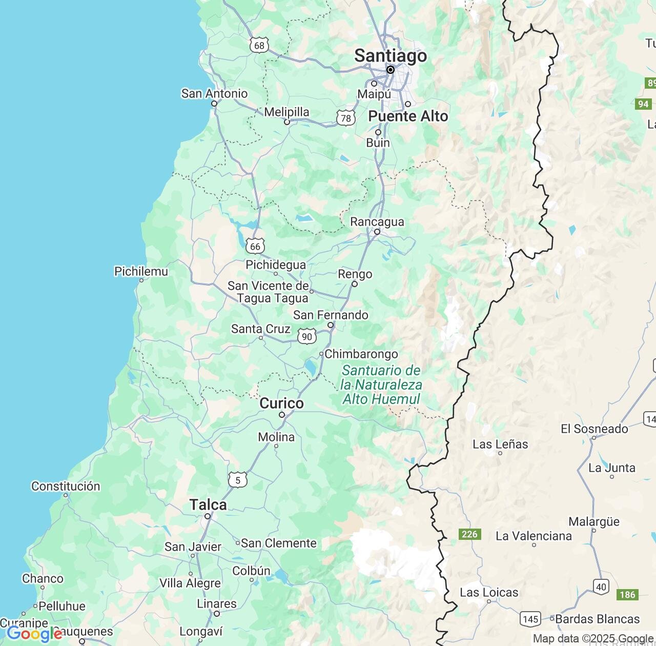 Map image for Intellectual Property Lawyers in O'Higgins Region and Chile IP firms at coordinates  ; .