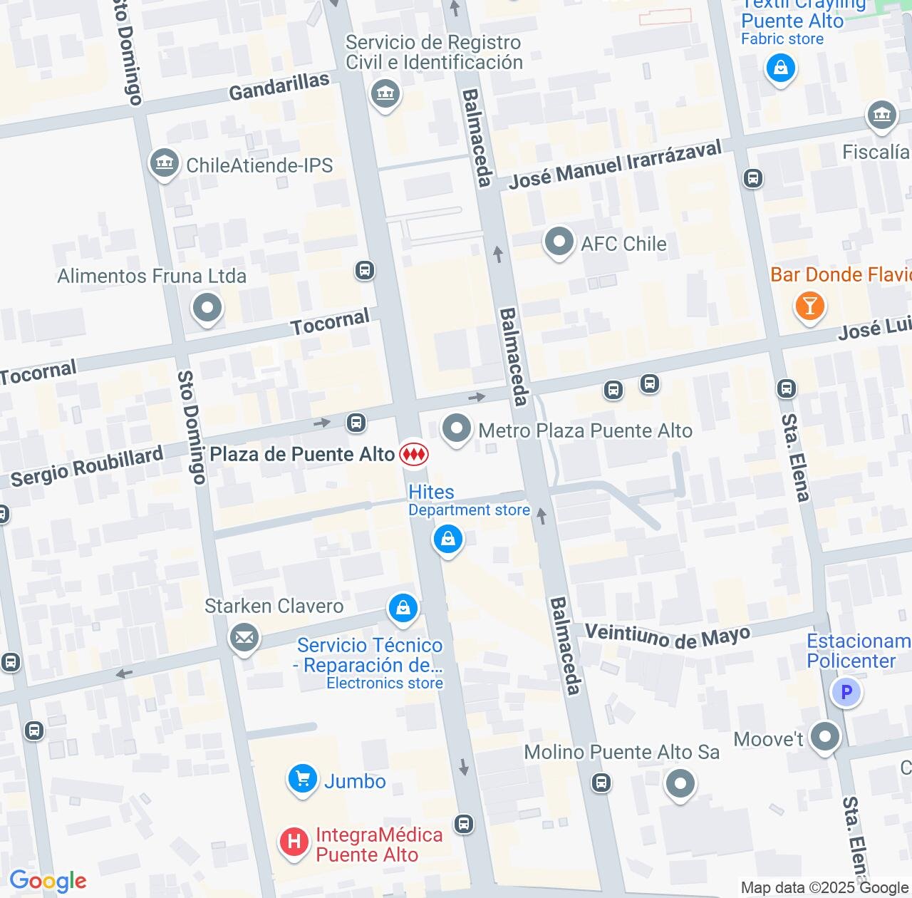 Map image for Intellectual Property Lawyers in Puente Alto and Santiago Metropolitan IP firms at coordinates  ; .