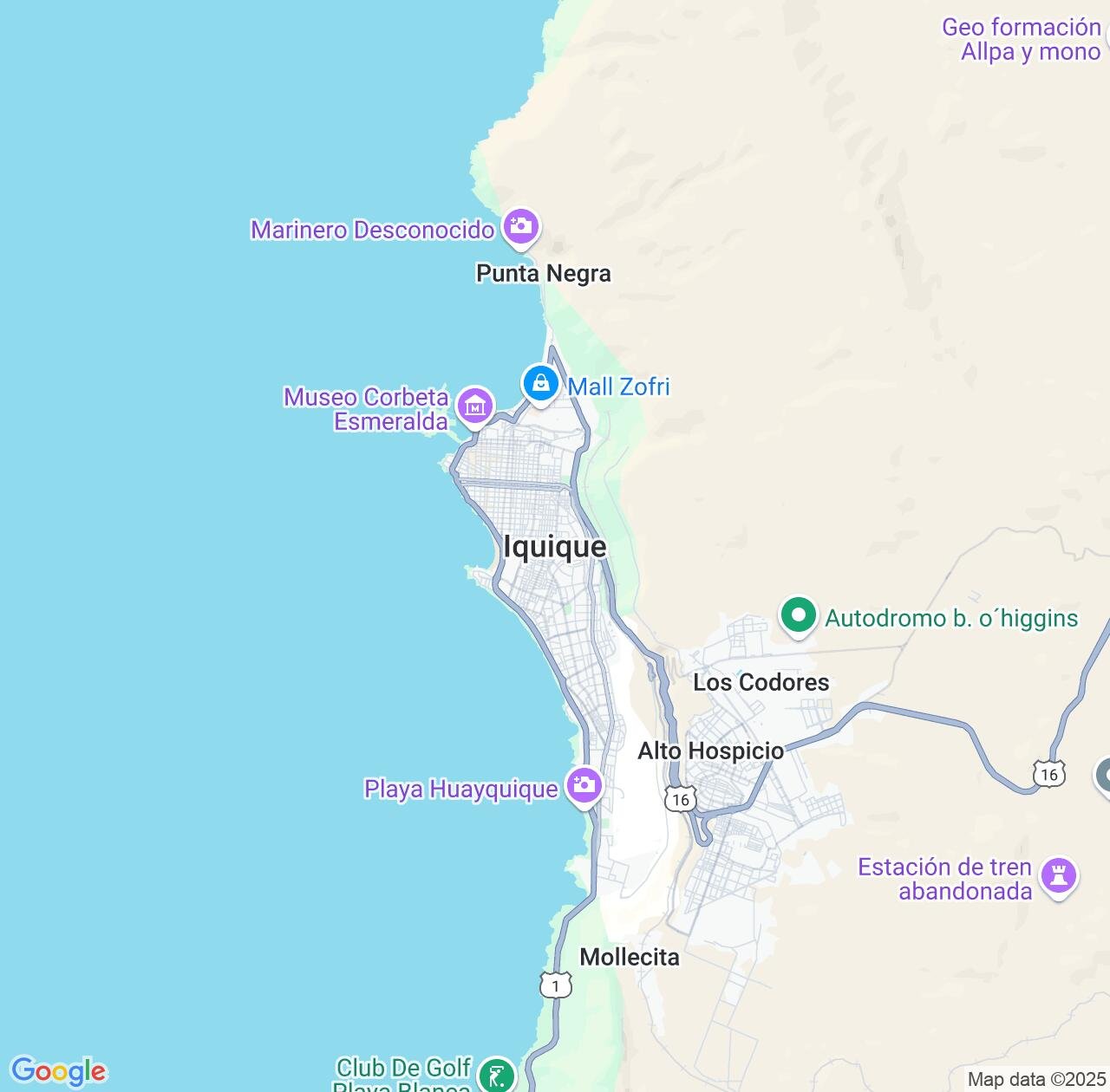 Map image for Intellectual Property Lawyers in Iquique and Tarapacá IP firms at coordinates  ; .