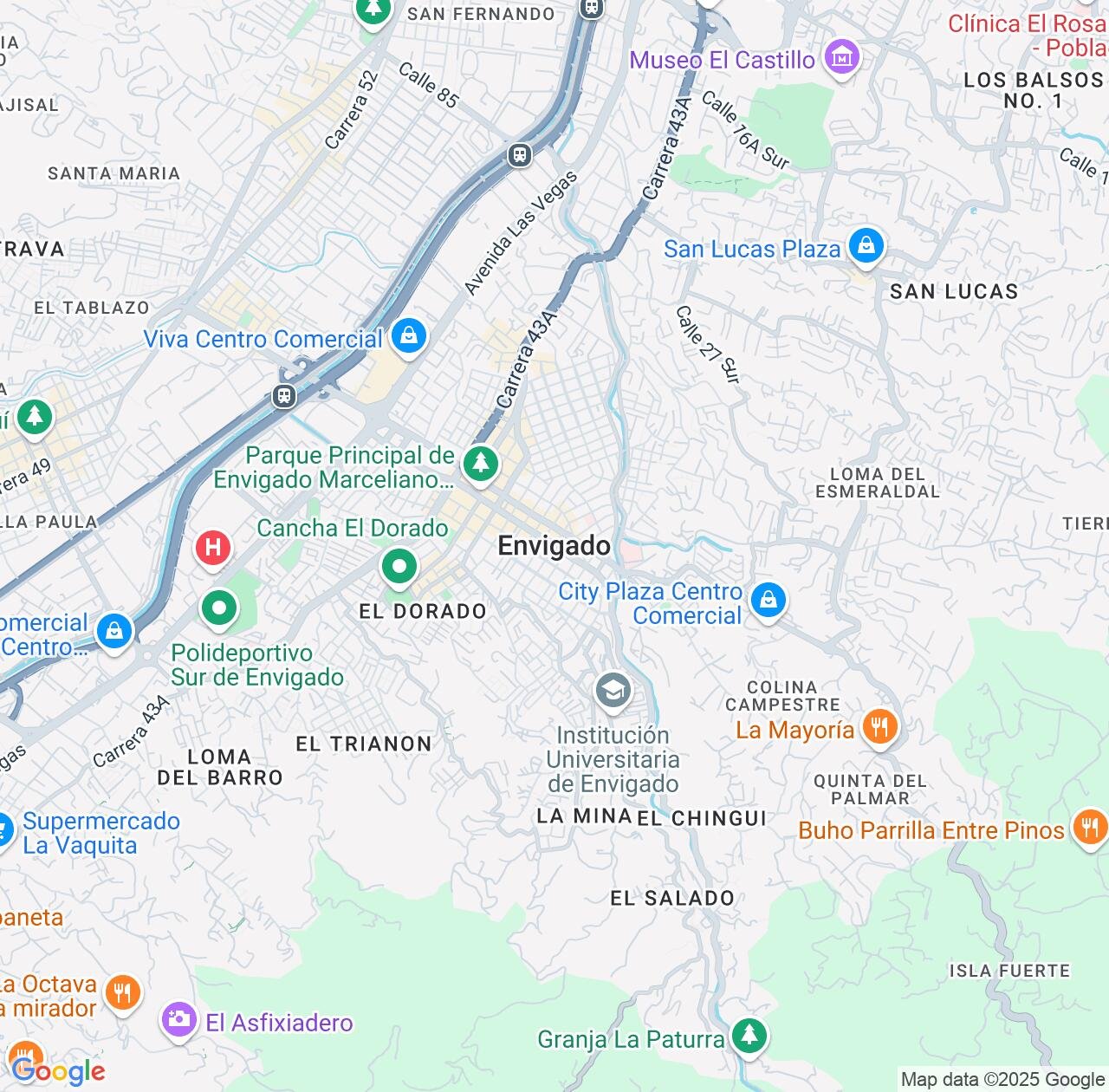 Map image for Intellectual Property Lawyers in Envigado and Antioquia IP firms at coordinates  ; .
