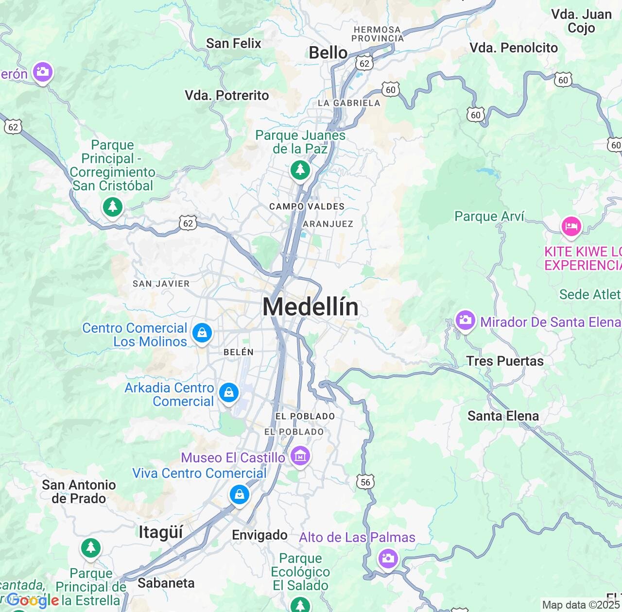 Map image for Intellectual Property Lawyers in Medellin and Antioquia IP firms at coordinates  ; .