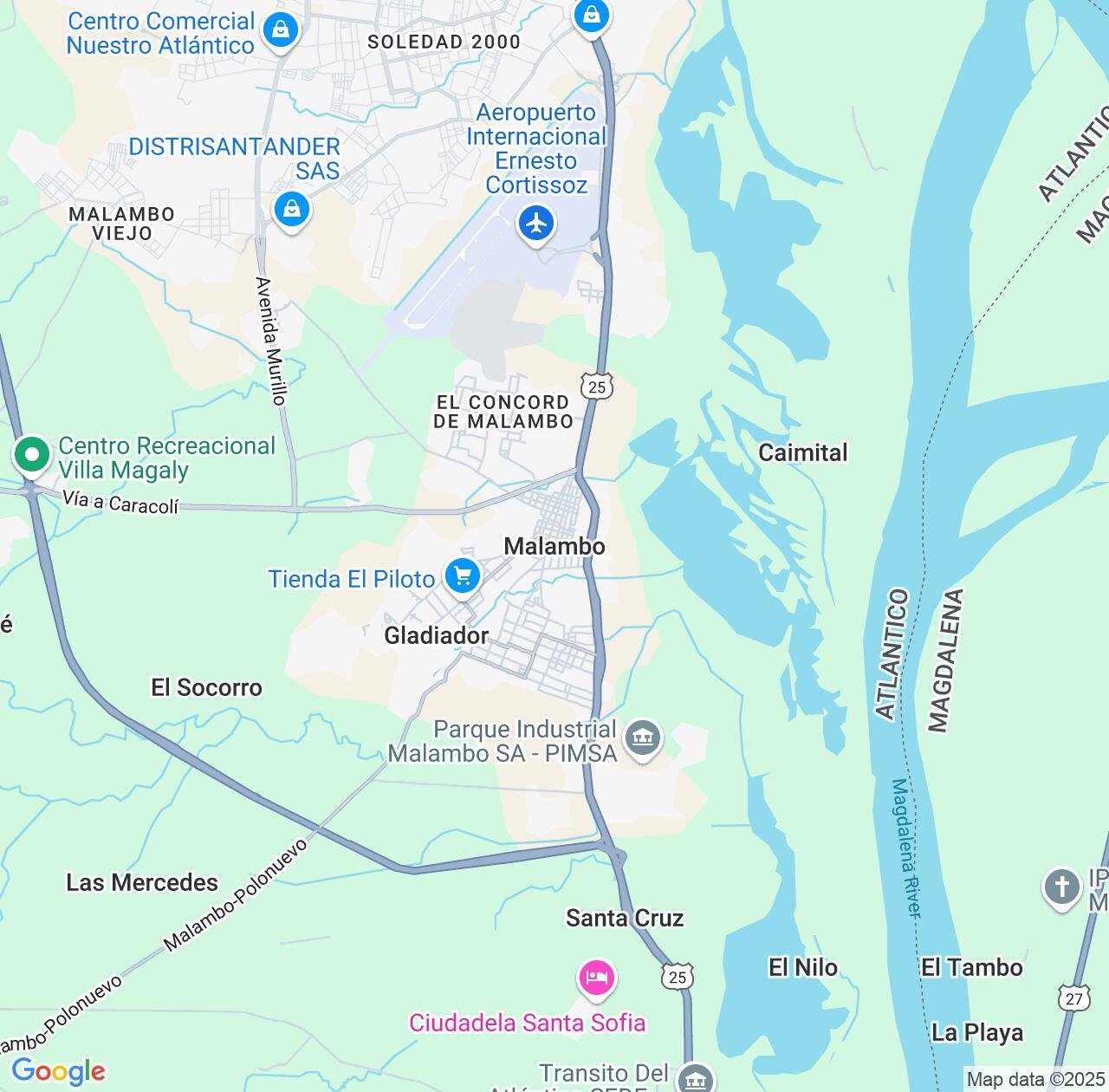 Map image for Intellectual Property Lawyers in Malambo and Atlántico IP firms at coordinates  ; .