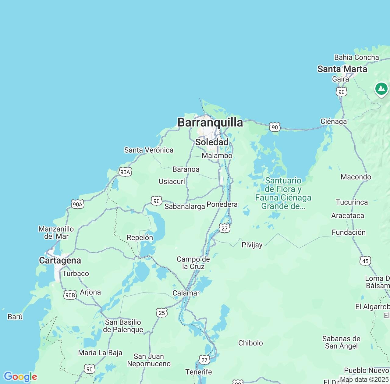 Map image for Intellectual Property Lawyers in Atlántico and Colombia IP firms at coordinates  ; .