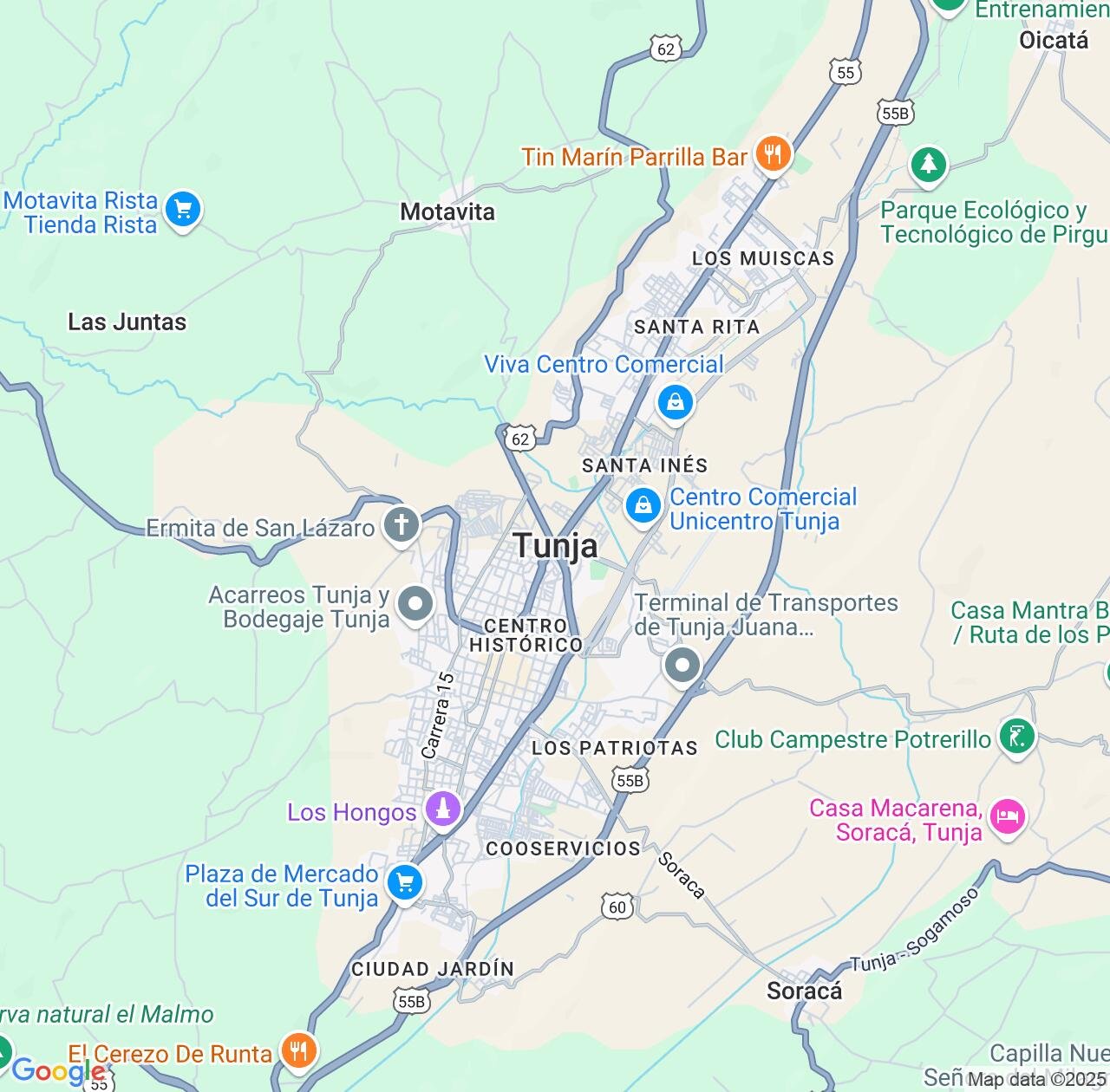Map image for Intellectual Property Lawyers in Tunja and Boyacá IP firms at coordinates  ; .