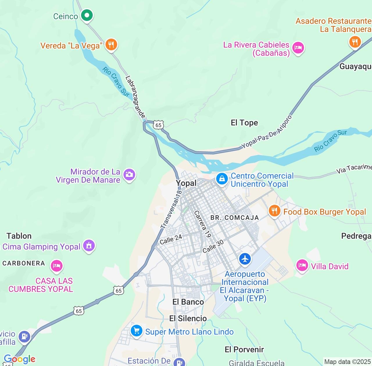 Map image for Intellectual Property Lawyers in Yopal and Casanare Department IP firms at coordinates  ; .