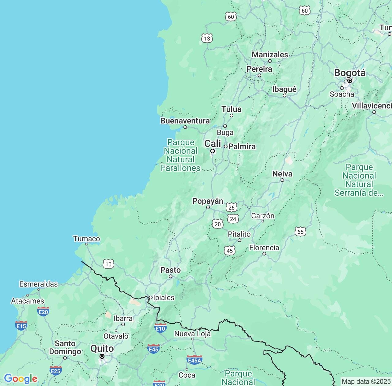 Map image for Intellectual Property Lawyers in Cauca Department and Colombia IP firms at coordinates  ; .