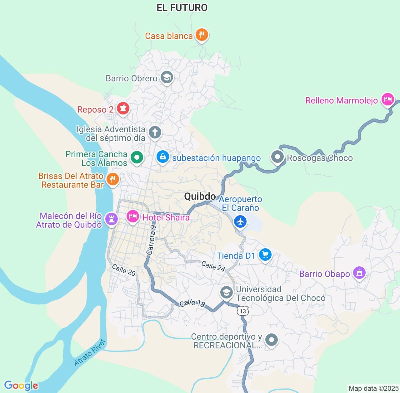Map image for Intellectual Property Lawyers in Quibdo and Chocó IP firms at coordinates  ; .