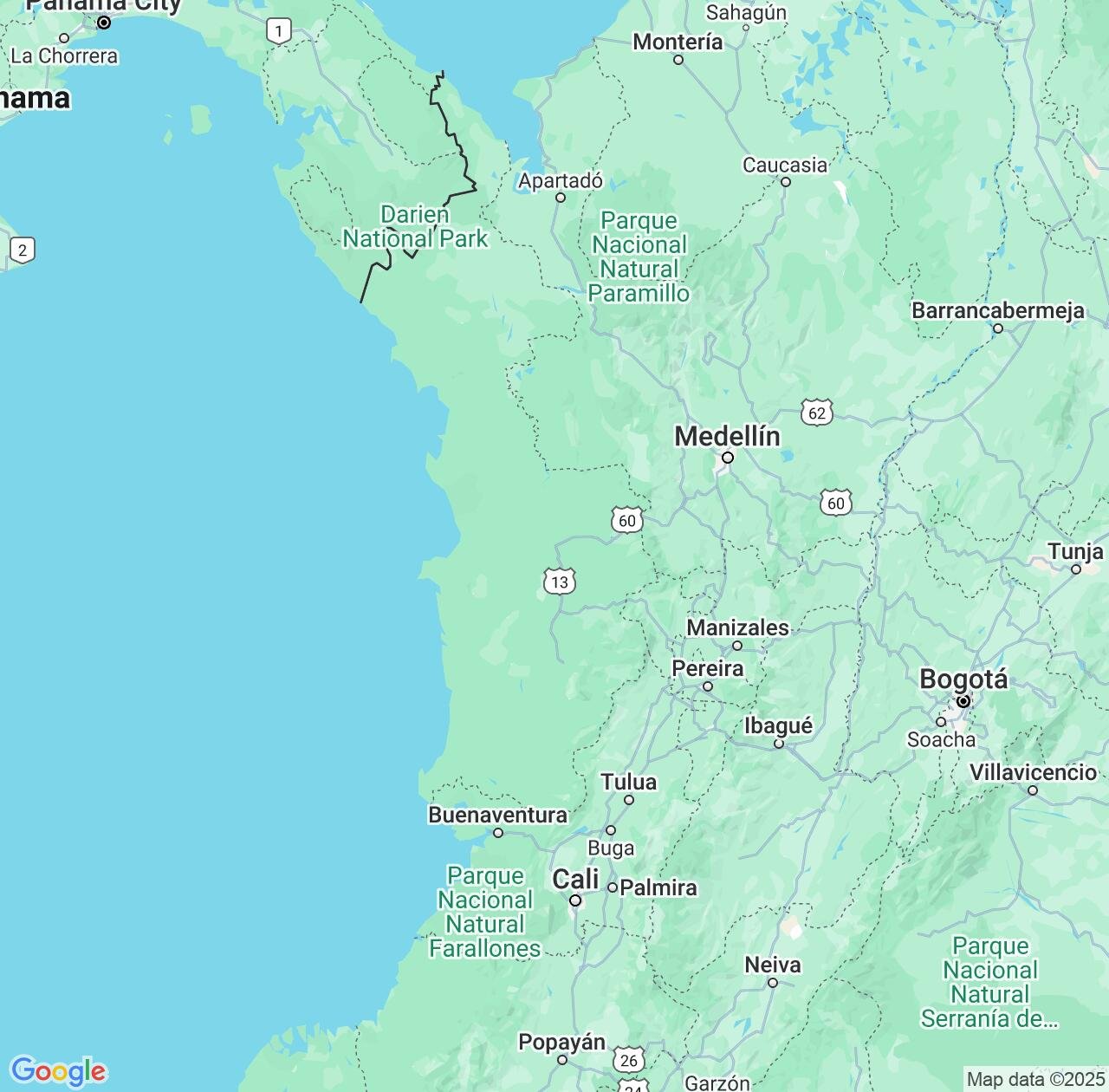 Map image for Intellectual Property Lawyers in Chocó and Colombia IP firms at coordinates  ; .