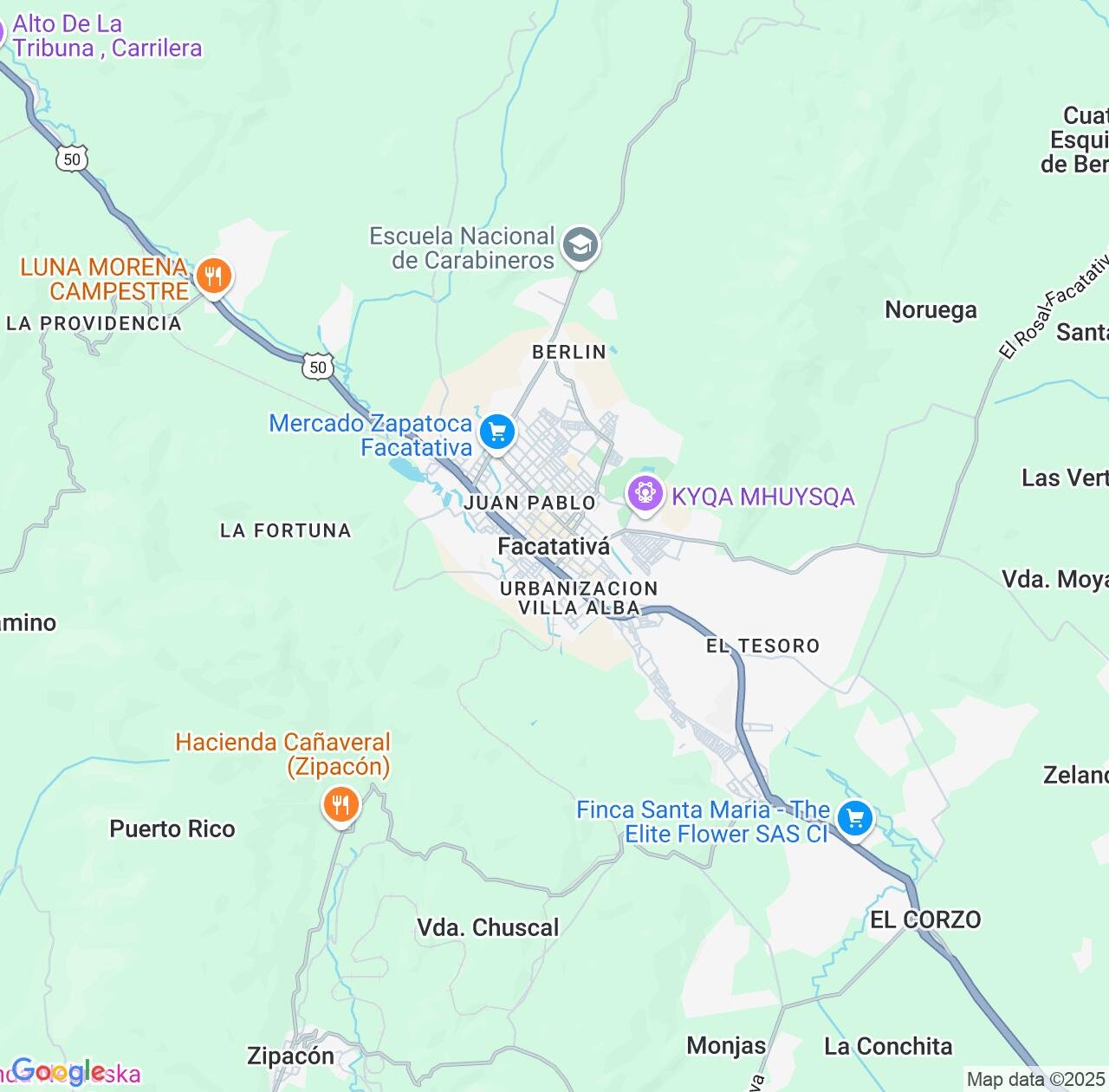 Map image for Intellectual Property Lawyers in Facatativa and Cundinamarca IP firms at coordinates  ; .