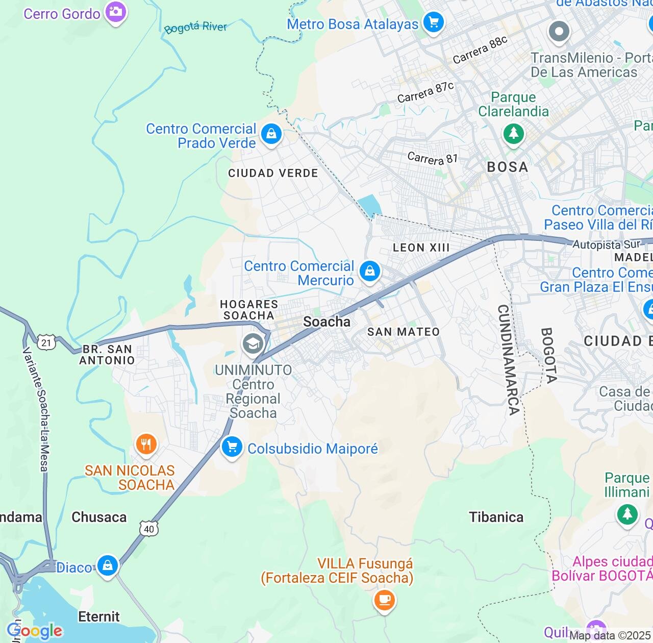 Map image for Intellectual Property Lawyers in Soacha and Cundinamarca IP firms at coordinates  ; .