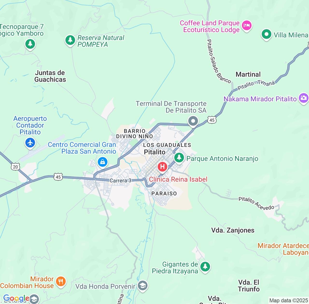 Map image for Intellectual Property Lawyers in Pitalito and Huila Department IP firms at coordinates  ; .