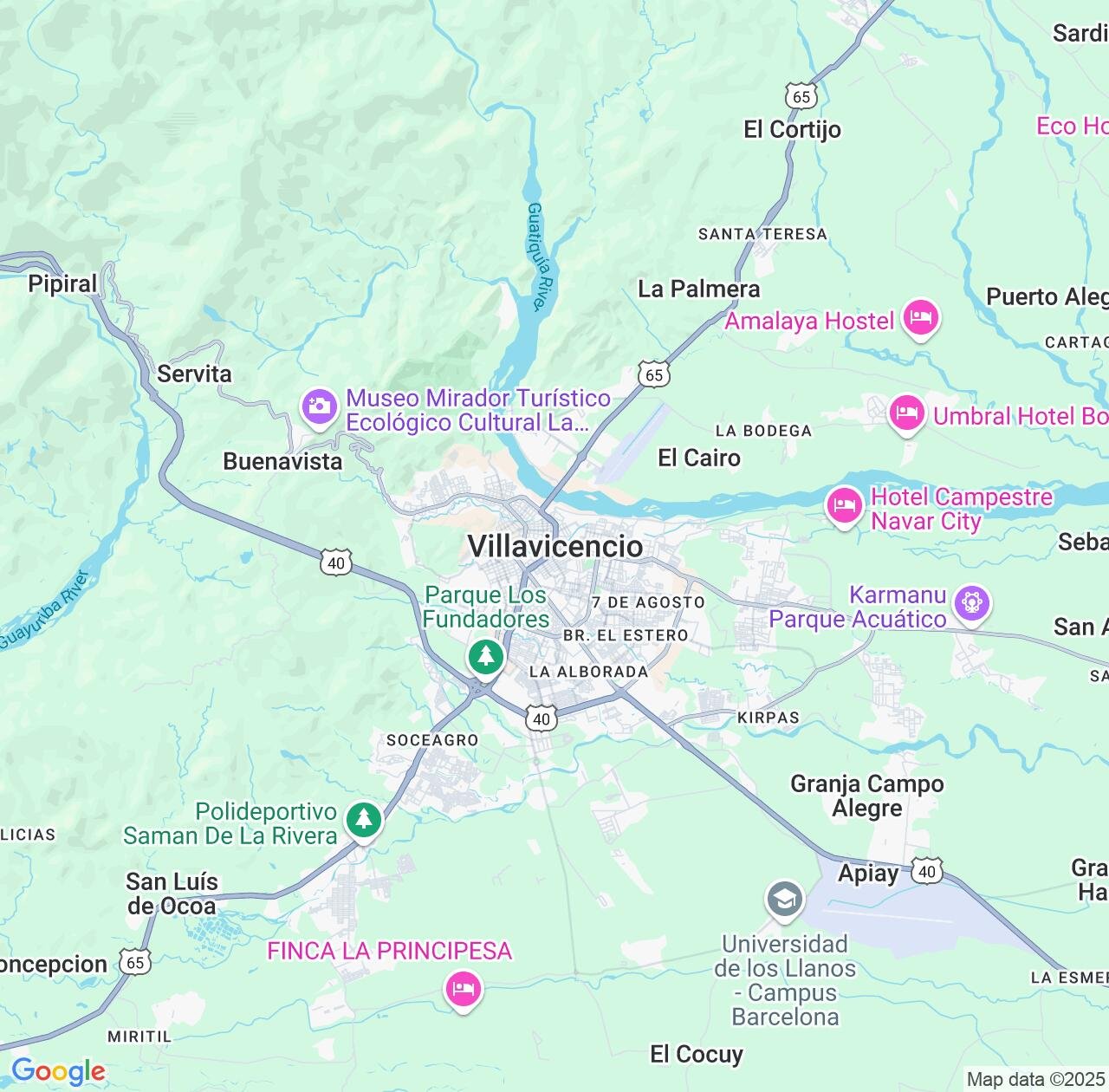 Map image for Intellectual Property Lawyers in Villavicencio and Meta Department IP firms at coordinates  ; .
