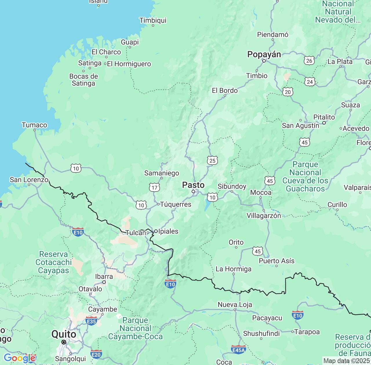 Map image for Intellectual Property Lawyers in Nariño and Colombia IP firms at coordinates  ; .