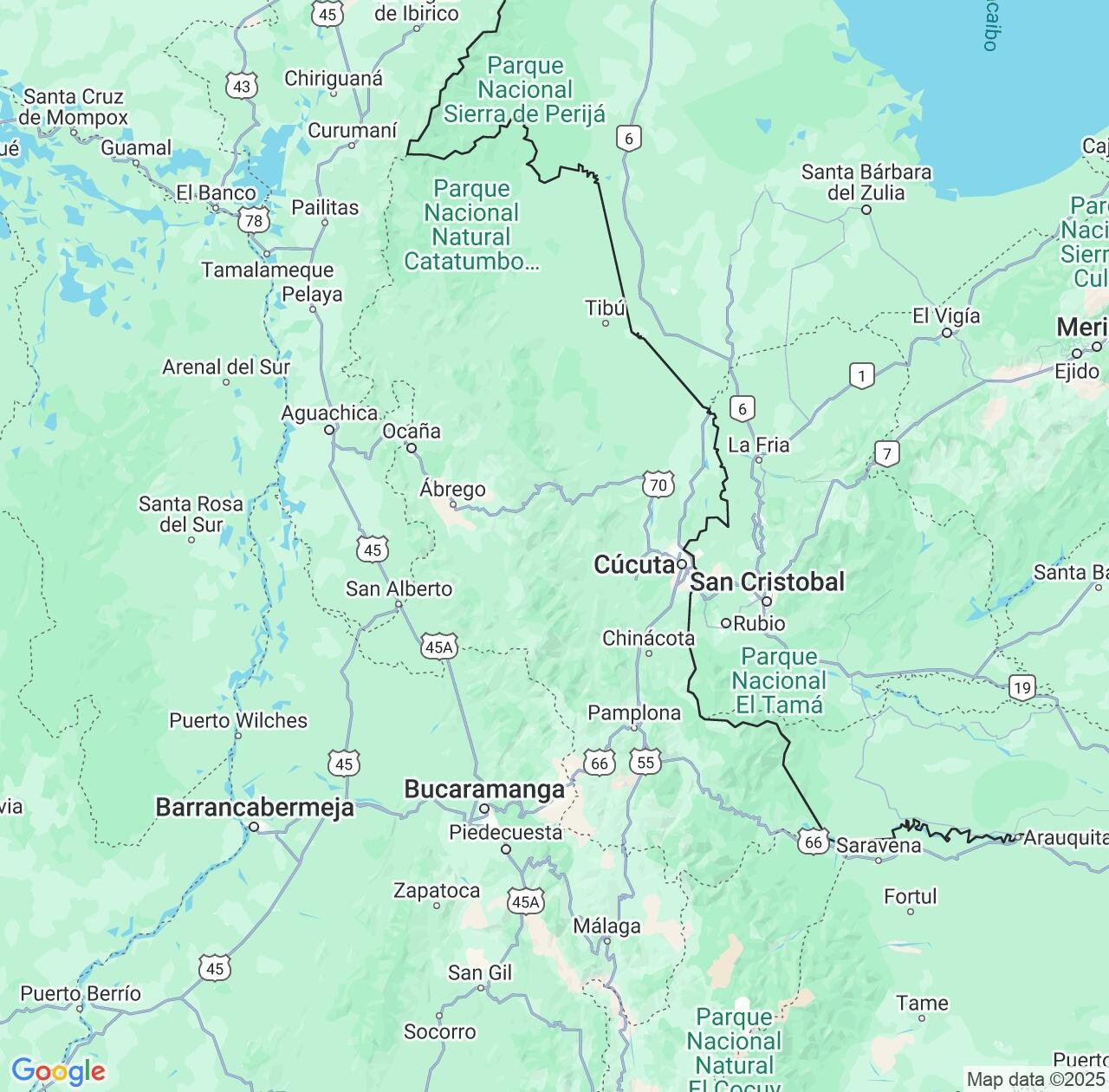 Map image for Intellectual Property Lawyers in Norte de Santander Department and Colombia IP firms at coordinates  ; .