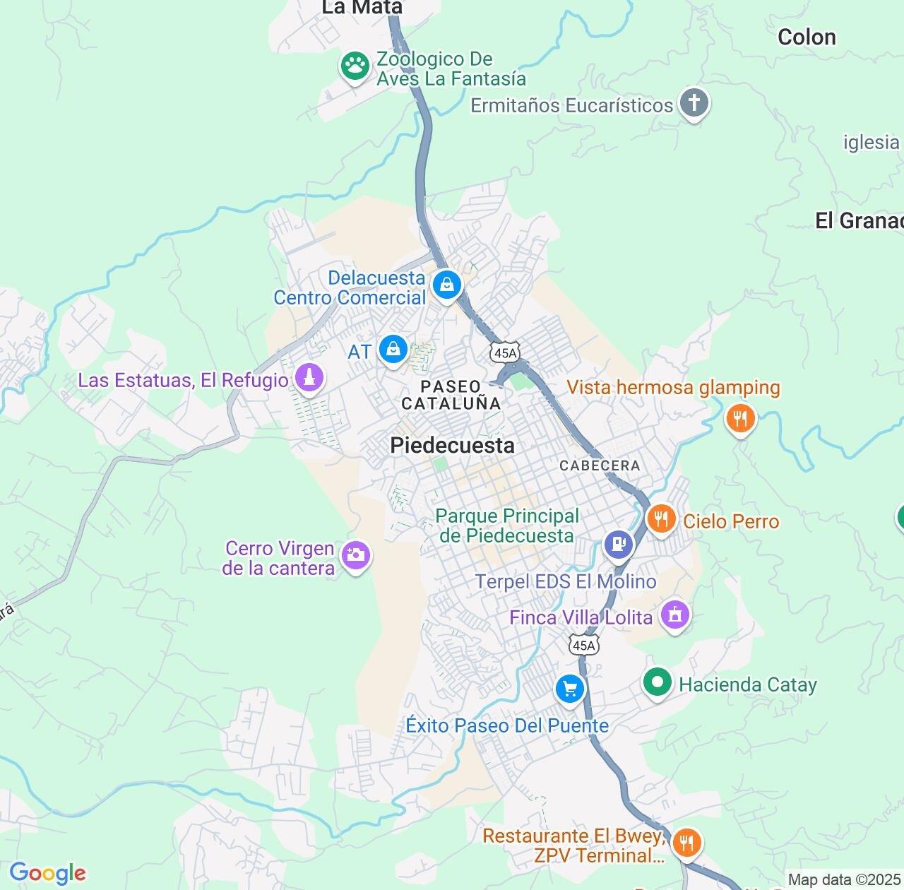 Map image for Intellectual Property Lawyers in Piedecuesta and Santander Department IP firms at coordinates  ; .