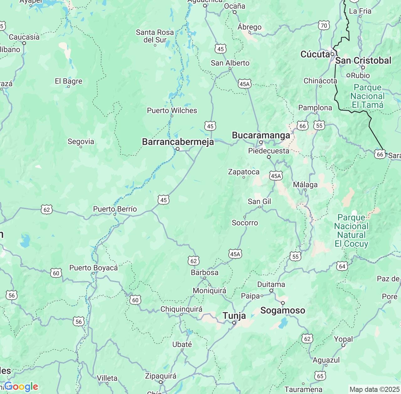 Map image for Intellectual Property Lawyers in Santander Department and Colombia IP firms at coordinates  ; .