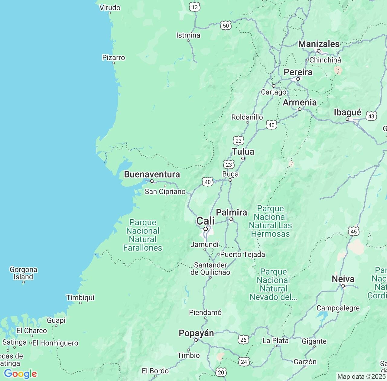 Map image for Intellectual Property Lawyers in Valle del Cauca Department and Colombia IP firms at coordinates  ; .