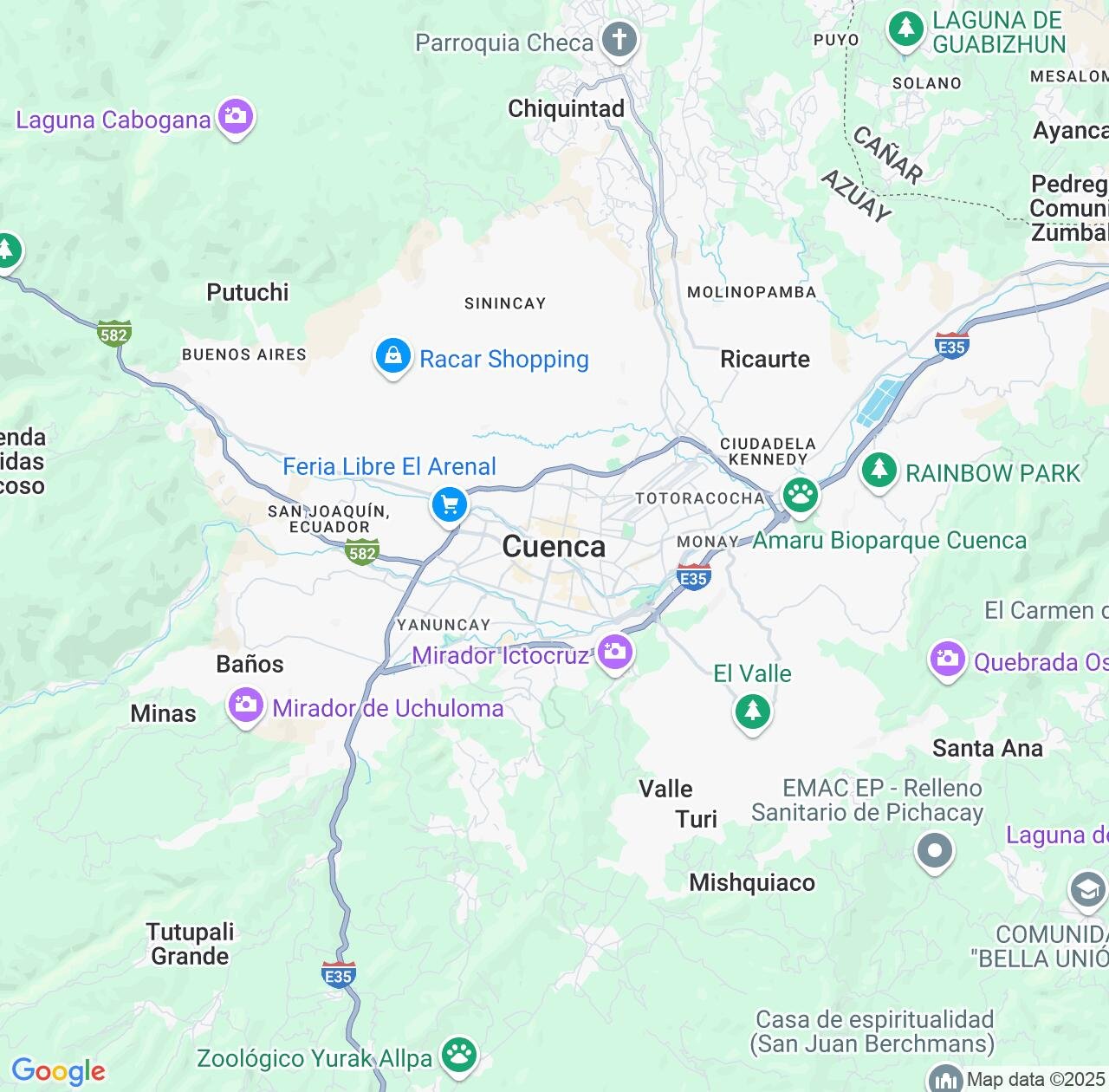 Map image for Intellectual Property Lawyers in Cuenca and Azuay IP firms at coordinates  ; .