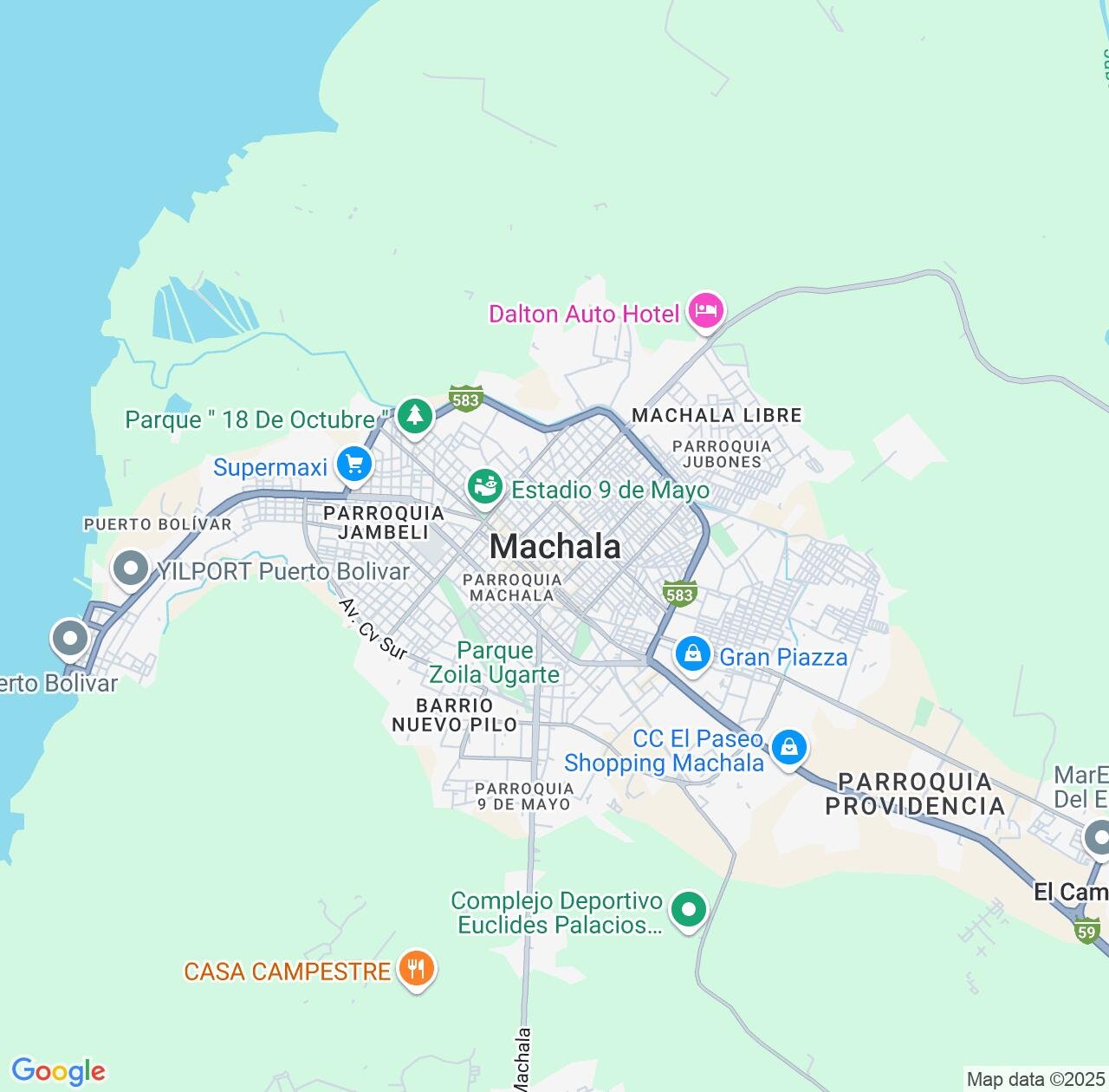 Map image for Intellectual Property Lawyers in Machala and El Oro IP firms at coordinates  ; .
