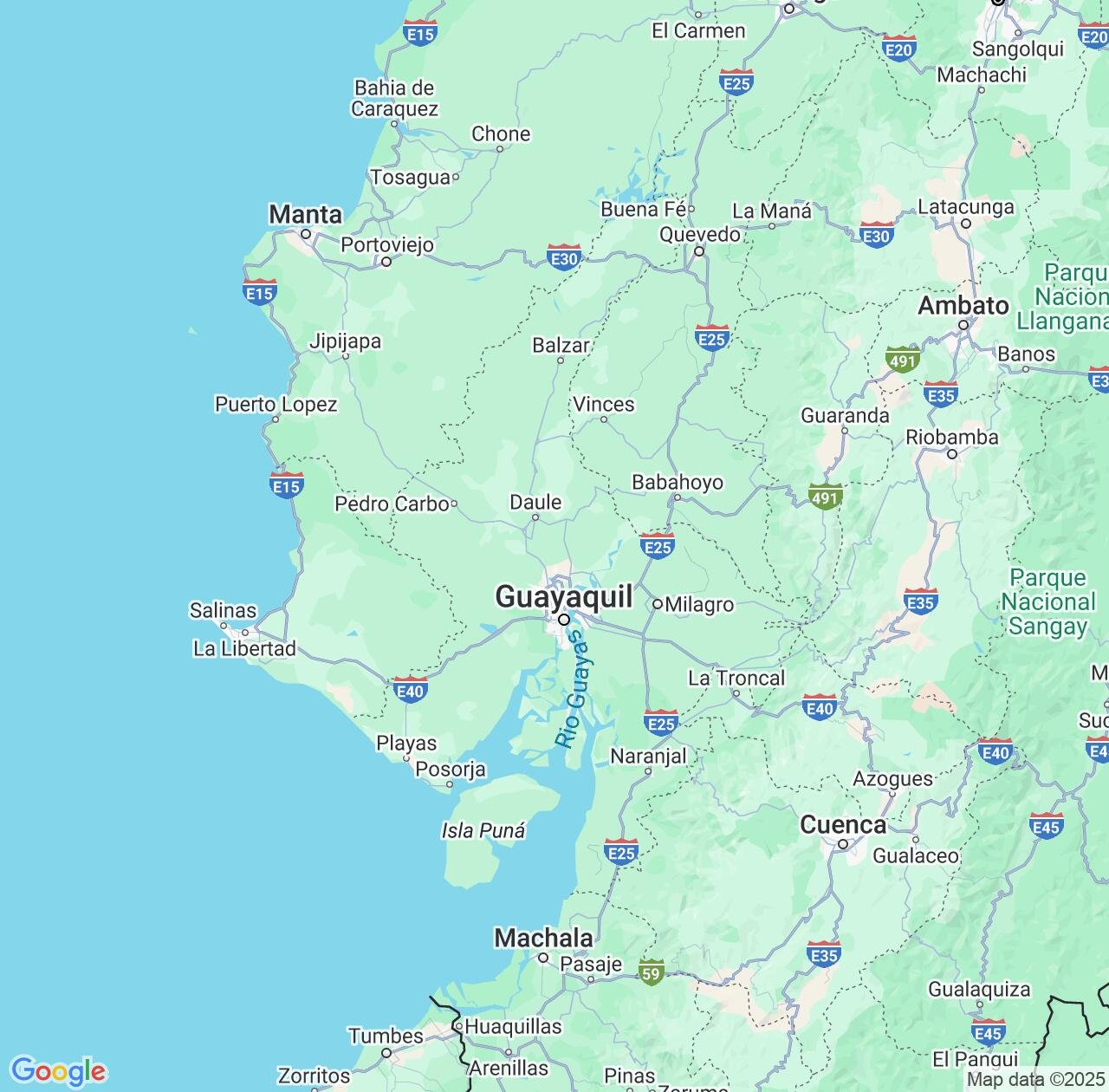 Map image for Intellectual Property Lawyers in Guayas and Ecuador IP firms at coordinates  ; .
