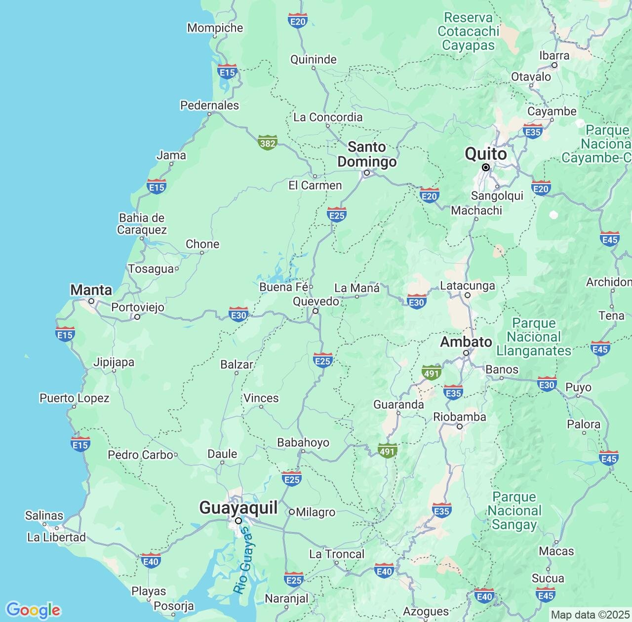 Map image for Intellectual Property Lawyers in Los Ríos and Ecuador IP firms at coordinates  ; .