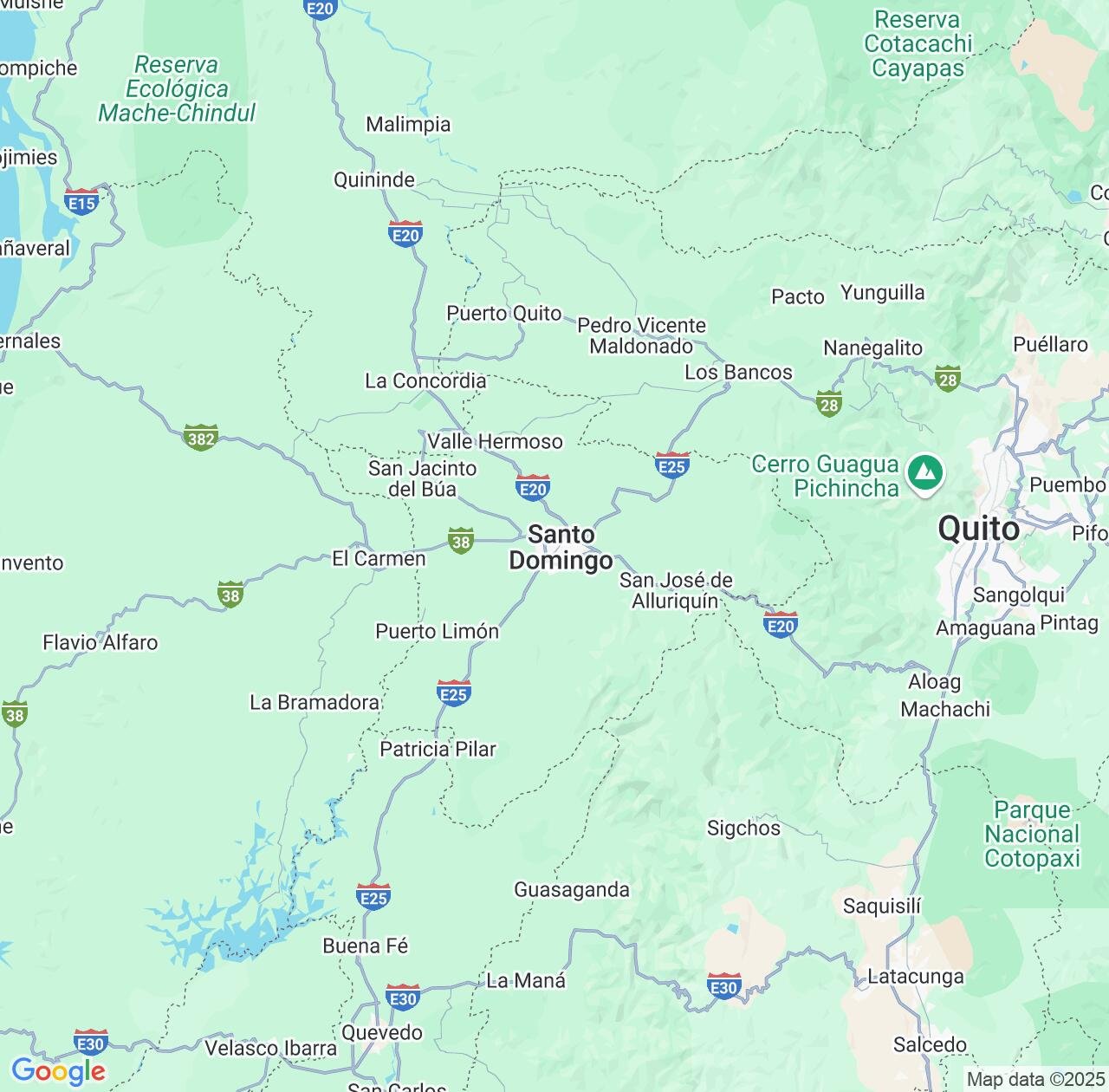 Map image for Intellectual Property Lawyers in Santo Domingo de los Tsáchilas and Ecuador IP firms at coordinates  ; .
