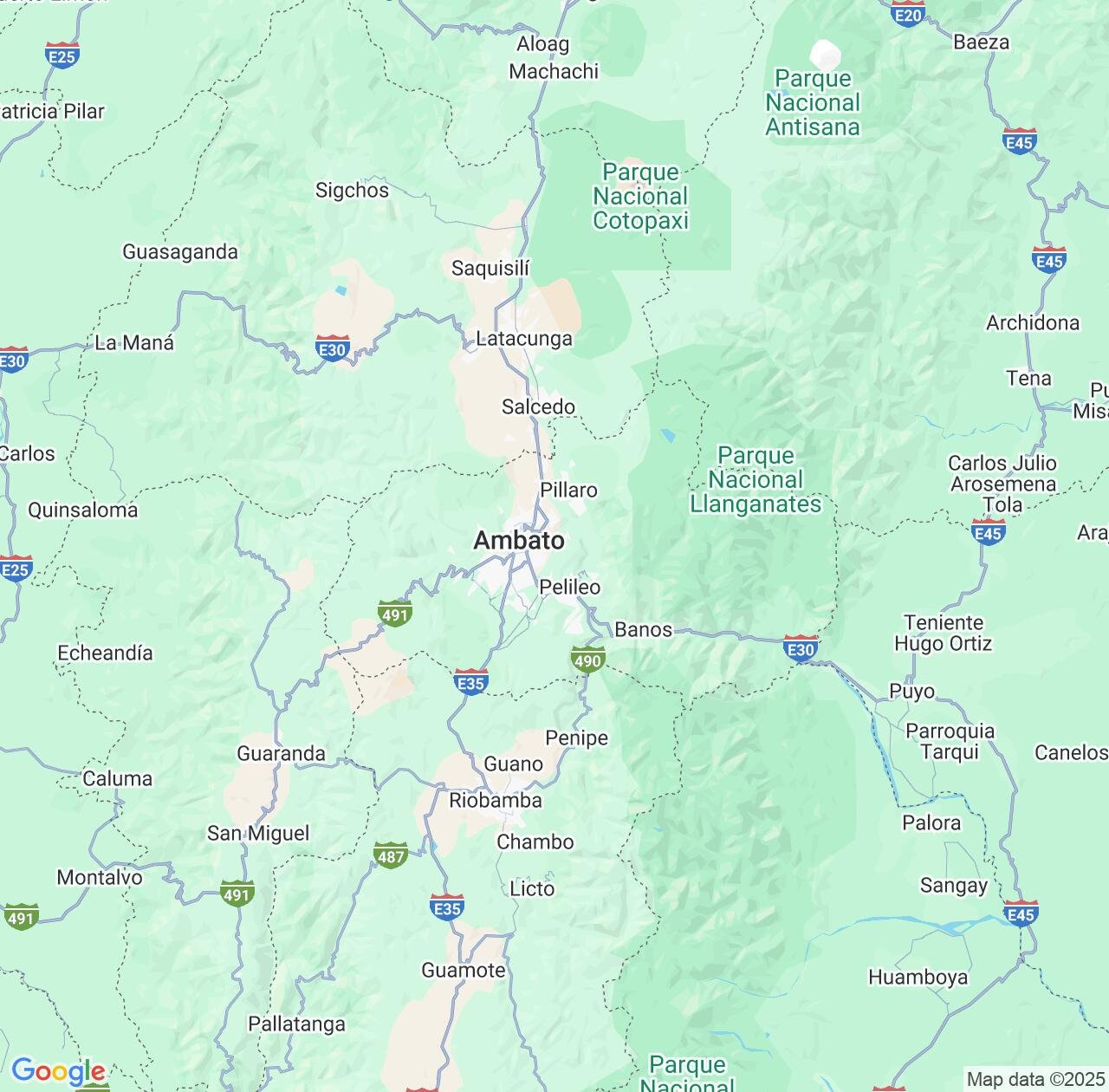 Map image for Intellectual Property Lawyers in Tungurahua Province and Ecuador IP firms at coordinates  ; .