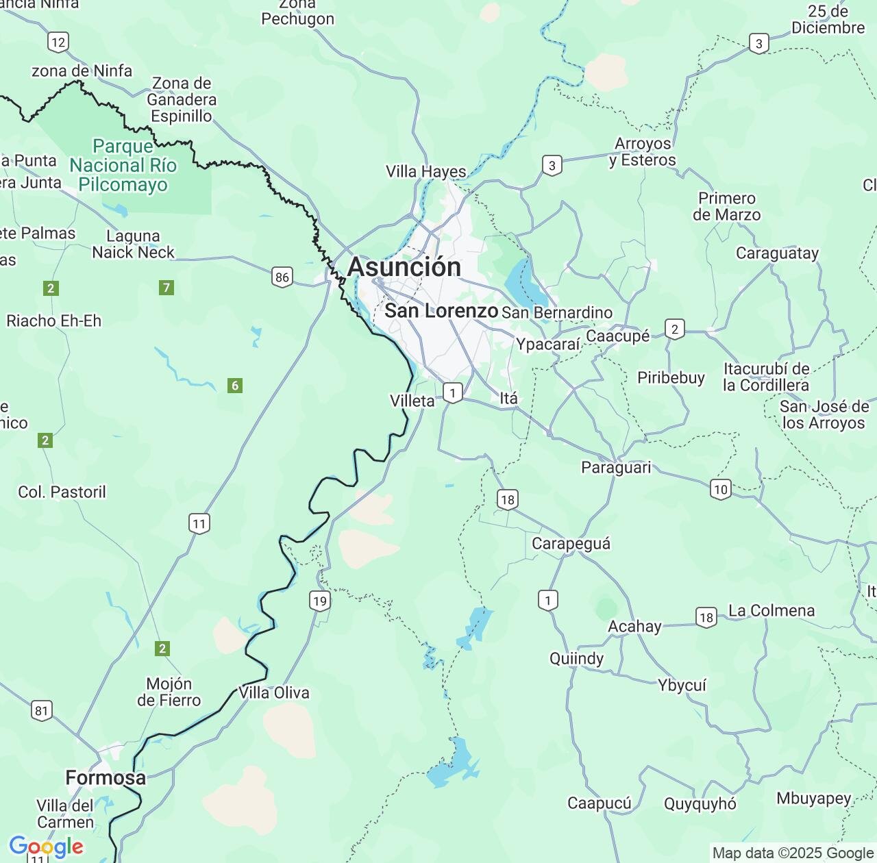 Map image for Intellectual Property Lawyers in Central Department and Paraguay IP firms at coordinates  ; .