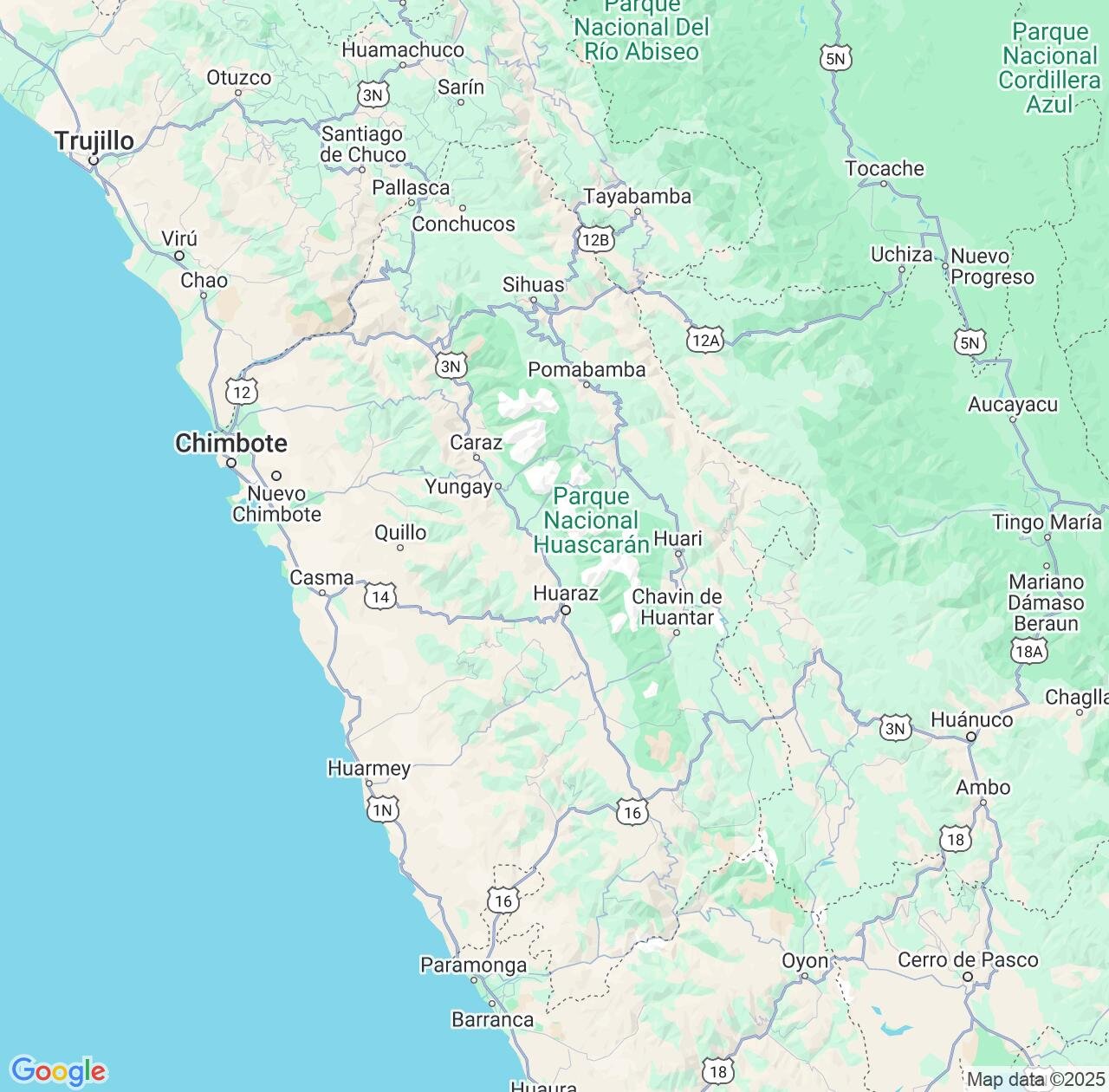 Map image for Intellectual Property Lawyers in Ancash and Peru IP firms at coordinates  ; .