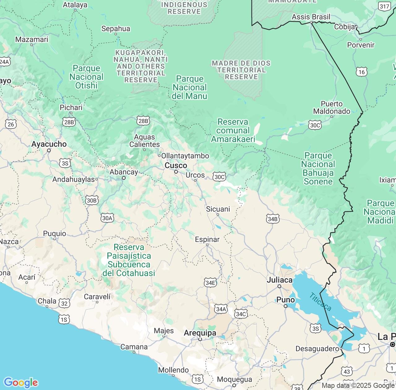 Map image for Intellectual Property Lawyers in Cuzco Department and Peru IP firms at coordinates  ; .