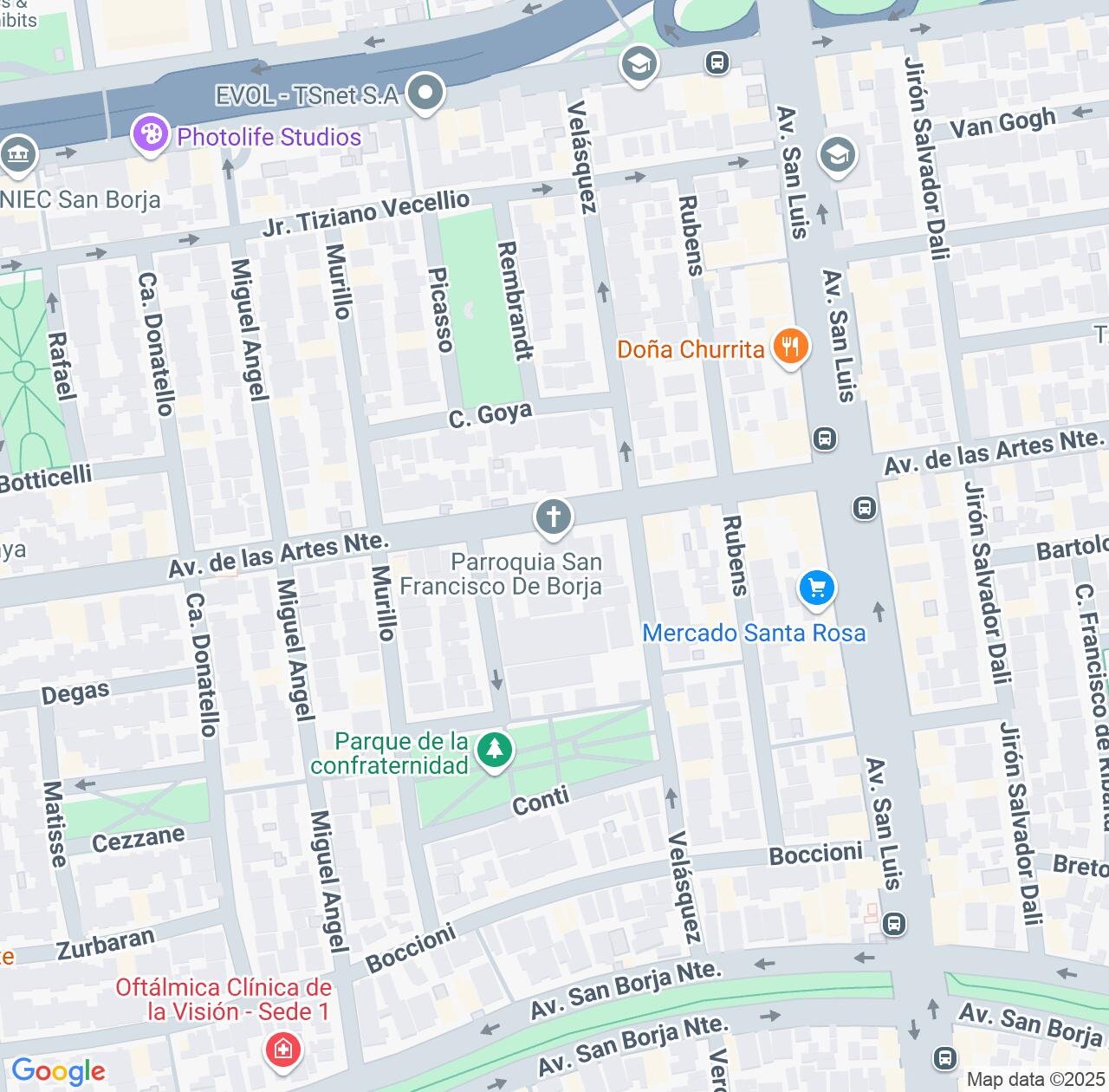 Map image for Intellectual Property Lawyers in San Francisco De Borja and Lima region IP firms at coordinates  ; .