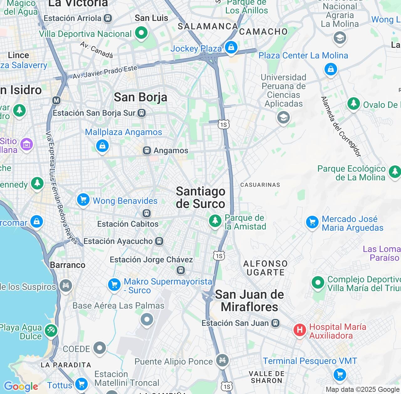 Map image for Intellectual Property Lawyers in Santiago de Surco and Lima region IP firms at coordinates  ; .
