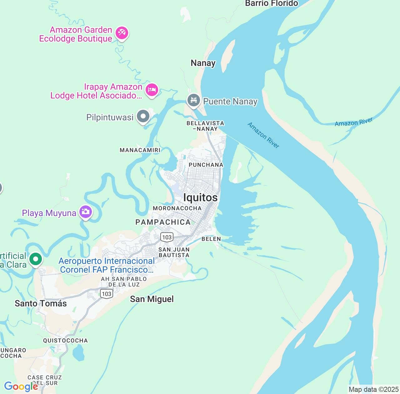Map image for Intellectual Property Lawyers in Iquitos and Loreto IP firms at coordinates  ; .