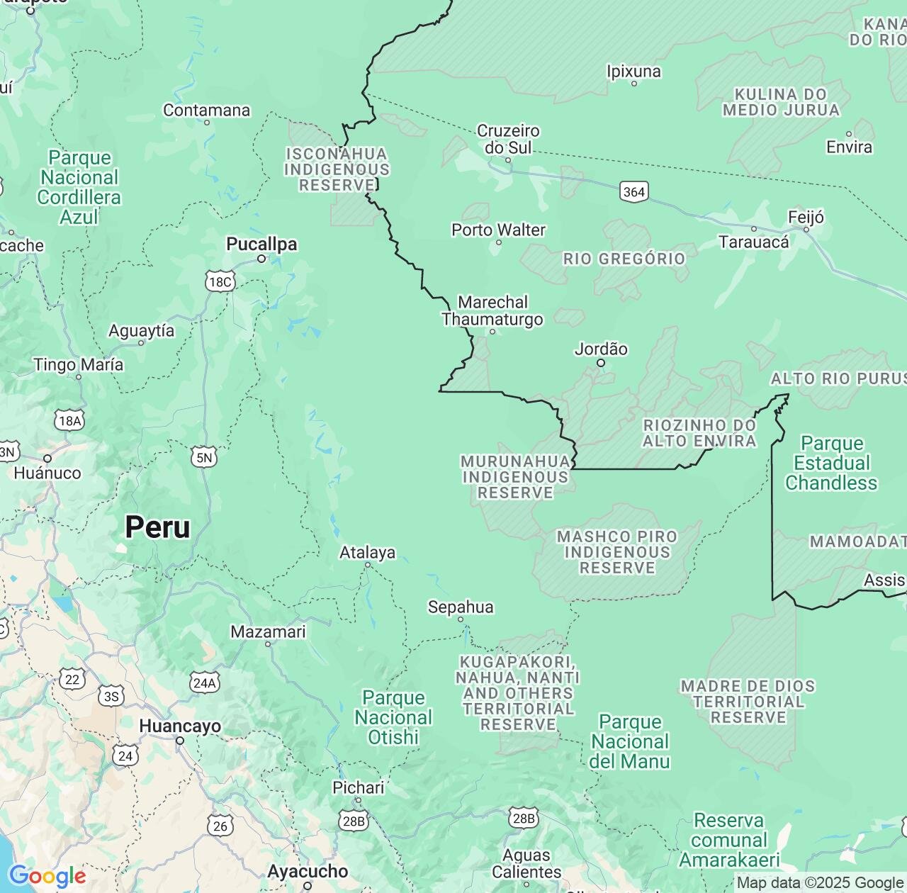 Map image for Intellectual Property Lawyers in Ucayali and Peru IP firms at coordinates  ; .