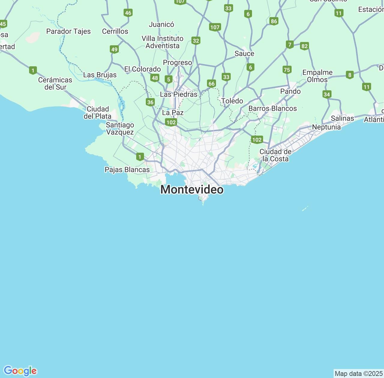 Map image for Intellectual Property Lawyers in Montevideo and Montevideo Department IP firms at coordinates  ; .