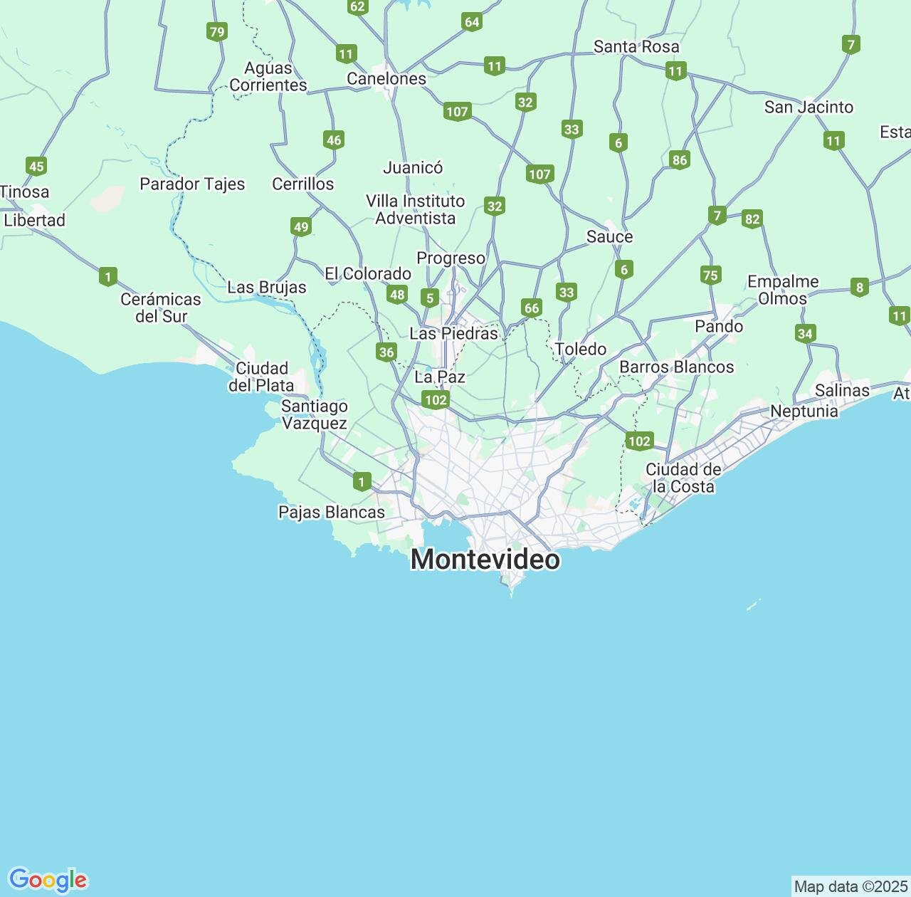 Map image for Intellectual Property Lawyers in Montevideo Department and Uruguay IP firms at coordinates  ; .