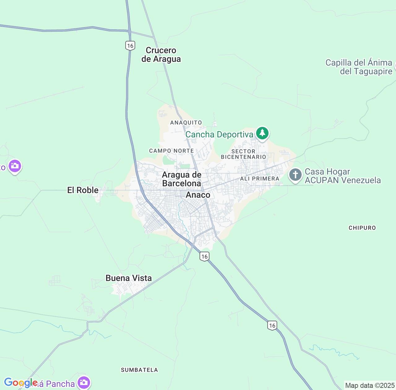 Map image for Intellectual Property Lawyers in Anaco and Anzoátegui IP firms at coordinates  ; .